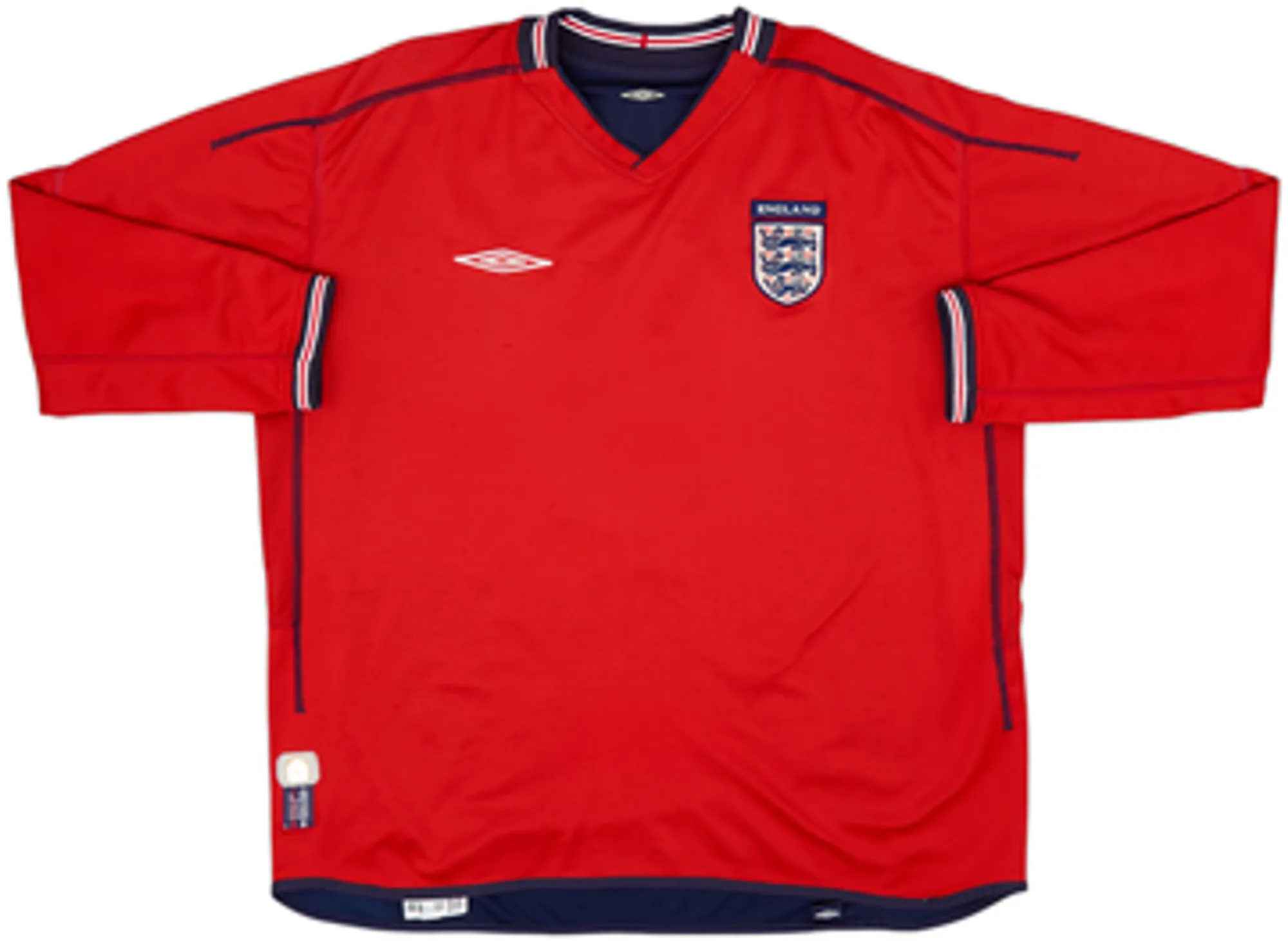 2002-04 England Away L/S Shirt Scholes #8 - 6/10 - (L)