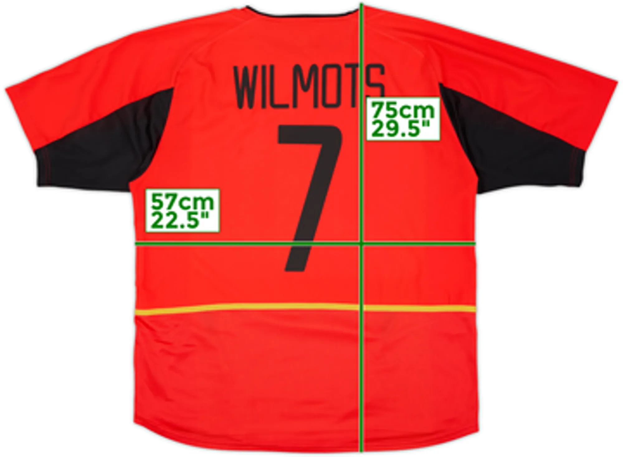 2002-04 Belgium Home Shirt Wilmots #7 - 8/10 - (XL)