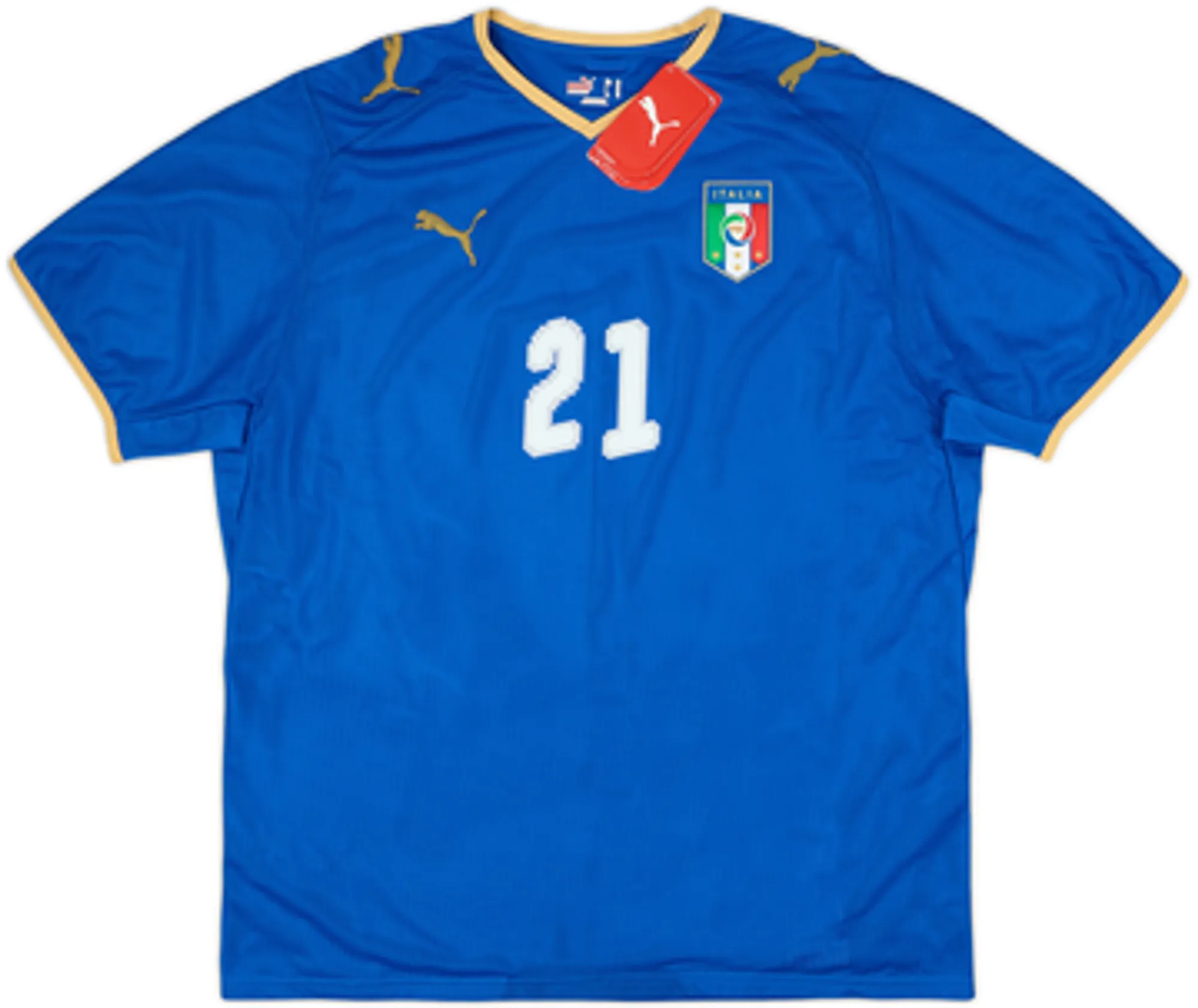 2007-08 Italy Home Shirt Pirlo #21 (XL)