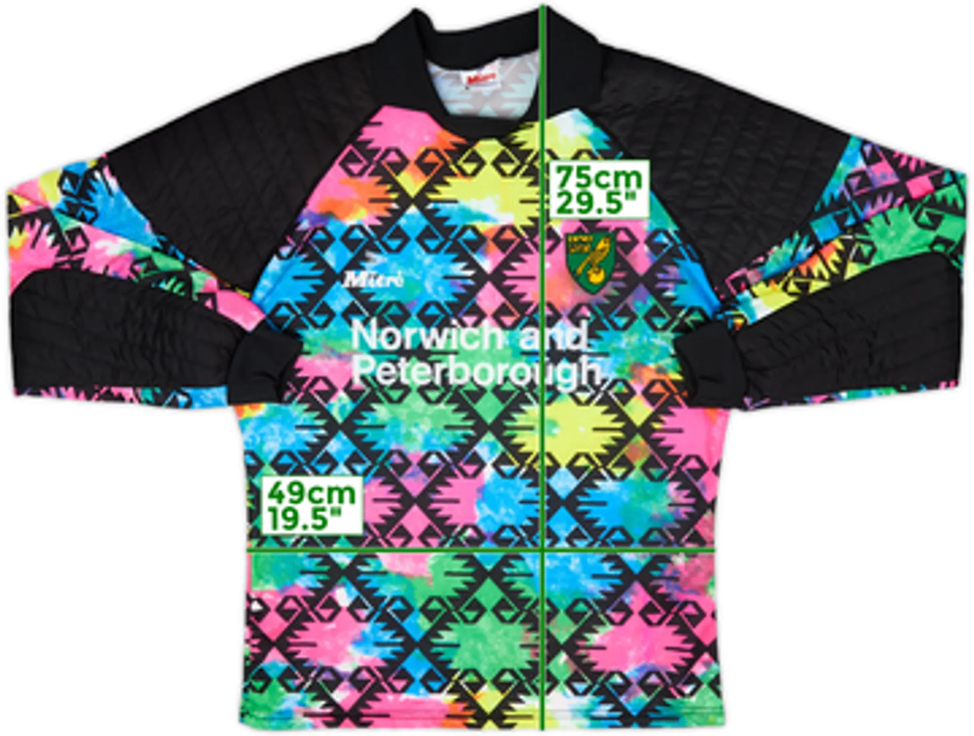 1994-96 Norwich GK Shirt - 9/10 - (M)