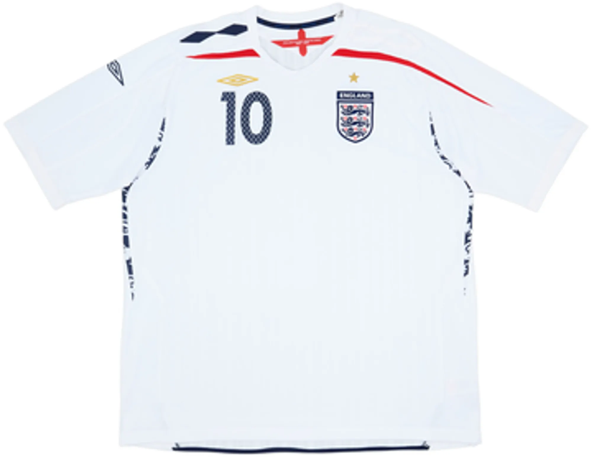 2007-09 England Home Shirt Owen #10 - 7/10 - (3XL)
