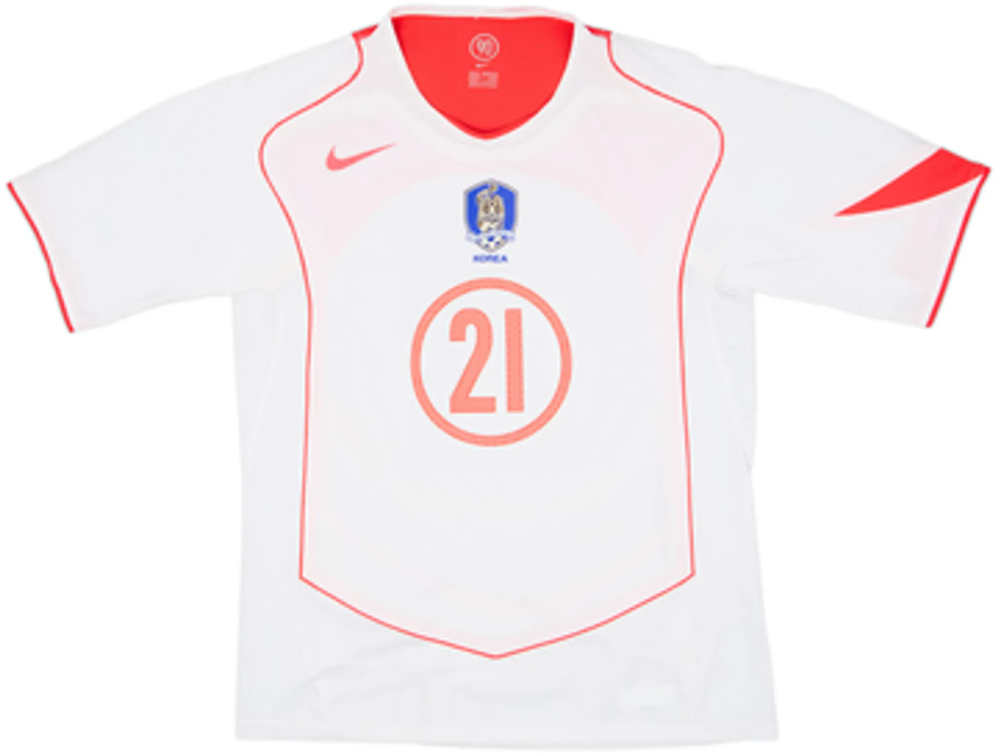 2004-06 South Korea Player Issue Away Shirt J S Park #21 - 8/10 - (M)