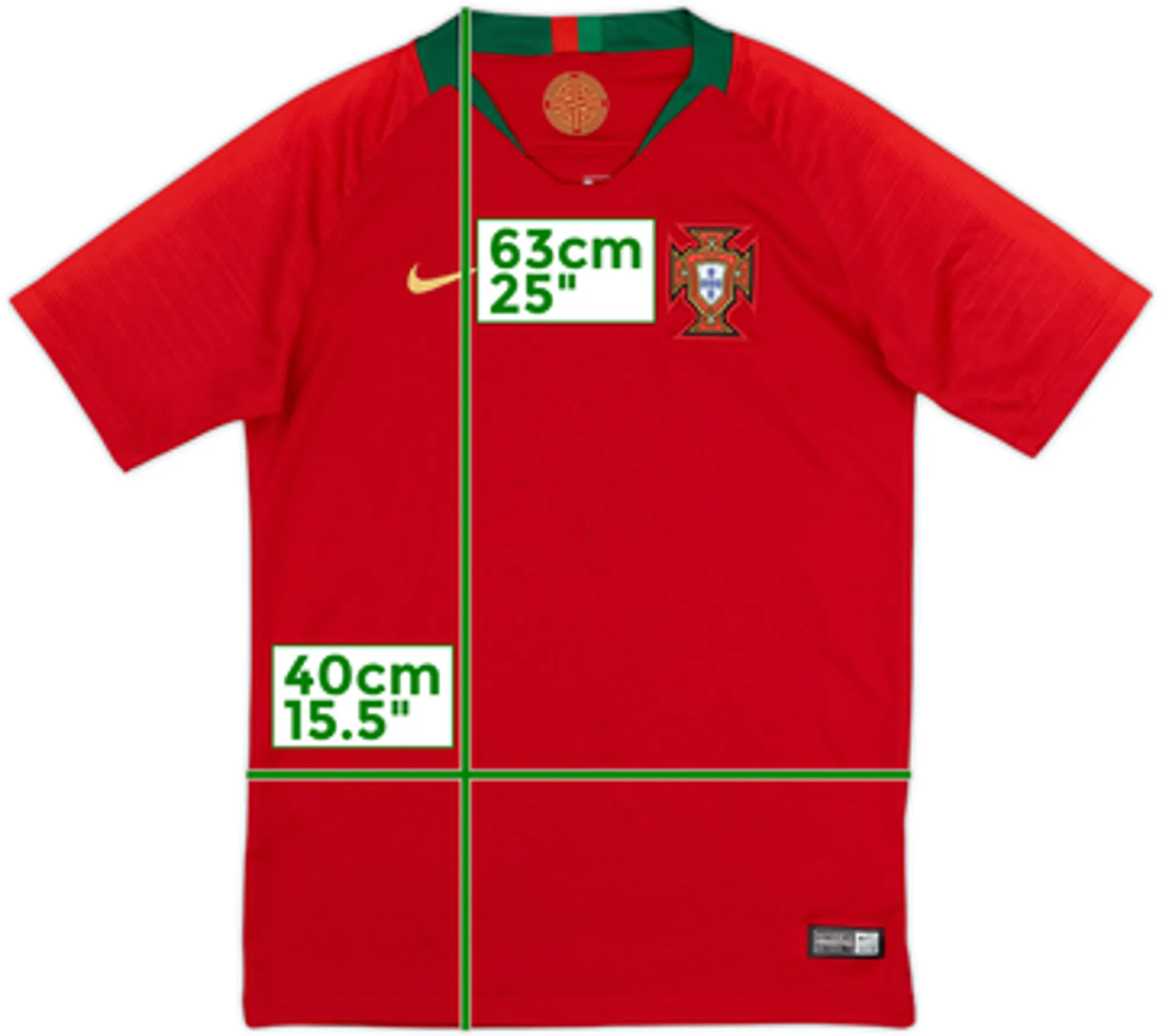 2018-19 Portugal Home Shirt - 8/10 - (L.Boys)