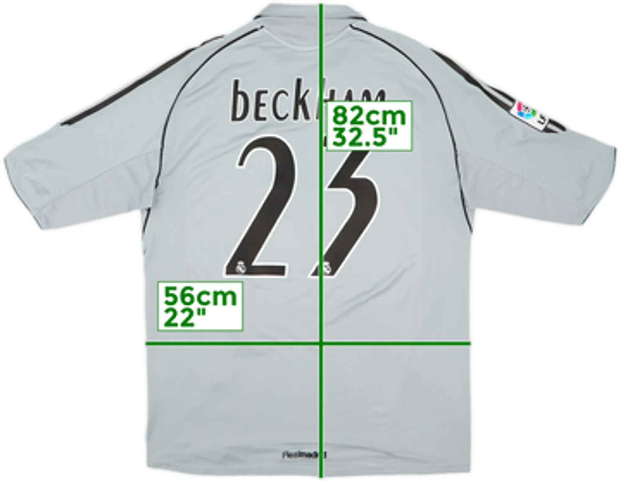 2005-06 Real Madrid Third Shirt Beckham #23 - 8/10 - (XL)