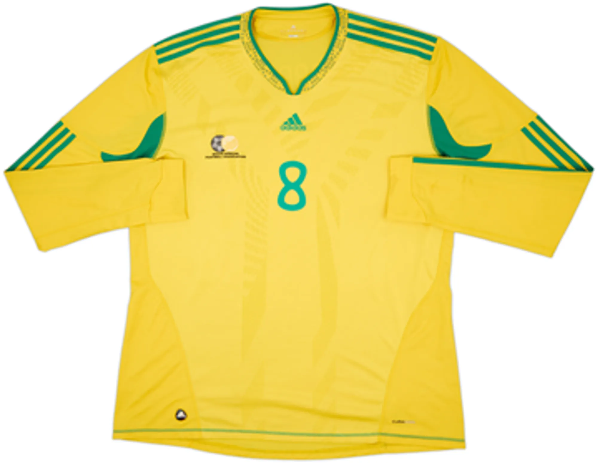 2009-11 South Africa Home L/S Shirt Tshabalala #8 - 8/10 - (3XL)