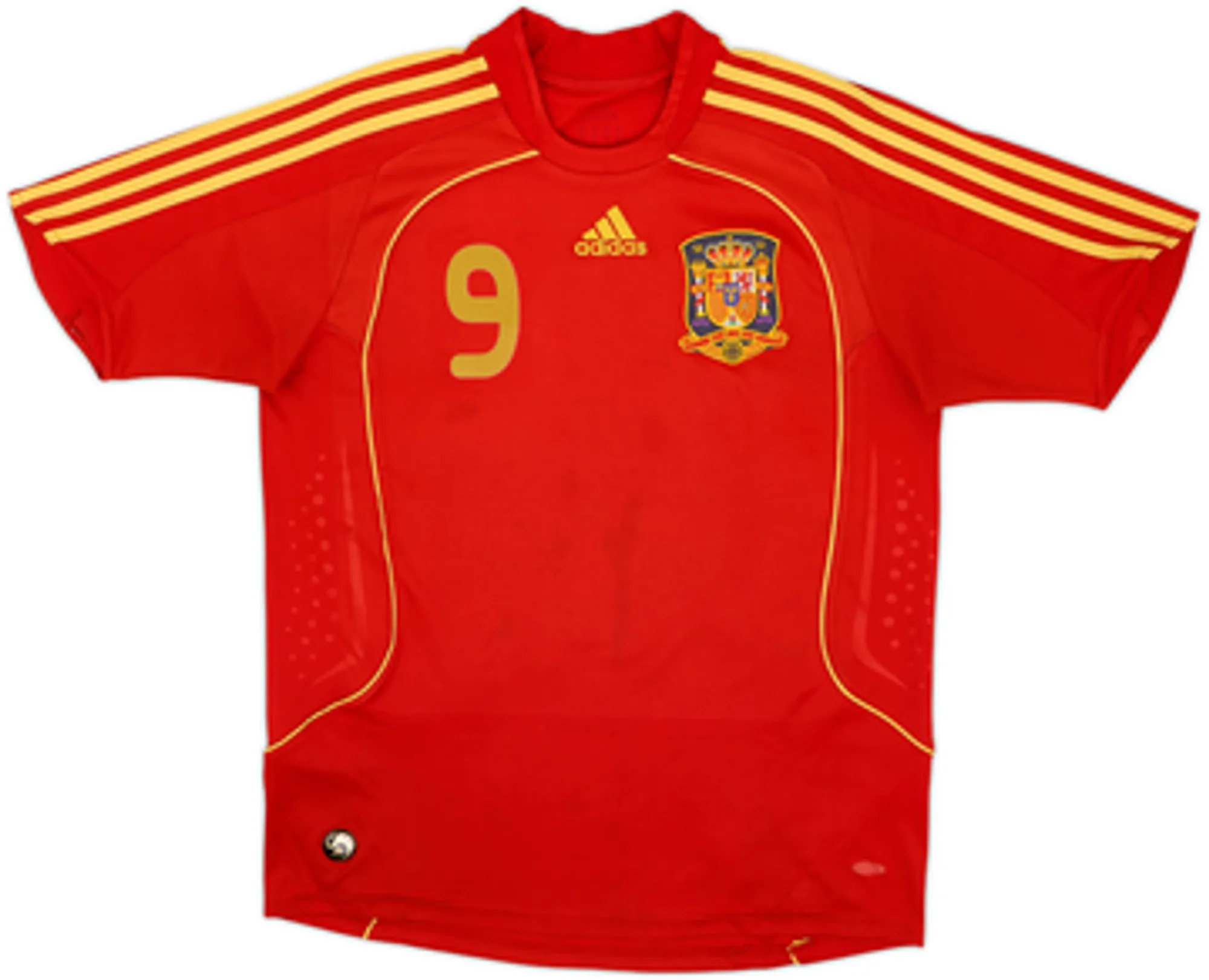 2007-09 Spain Home Shirt Torres #9 - 7/10 - (XL.Boys)
