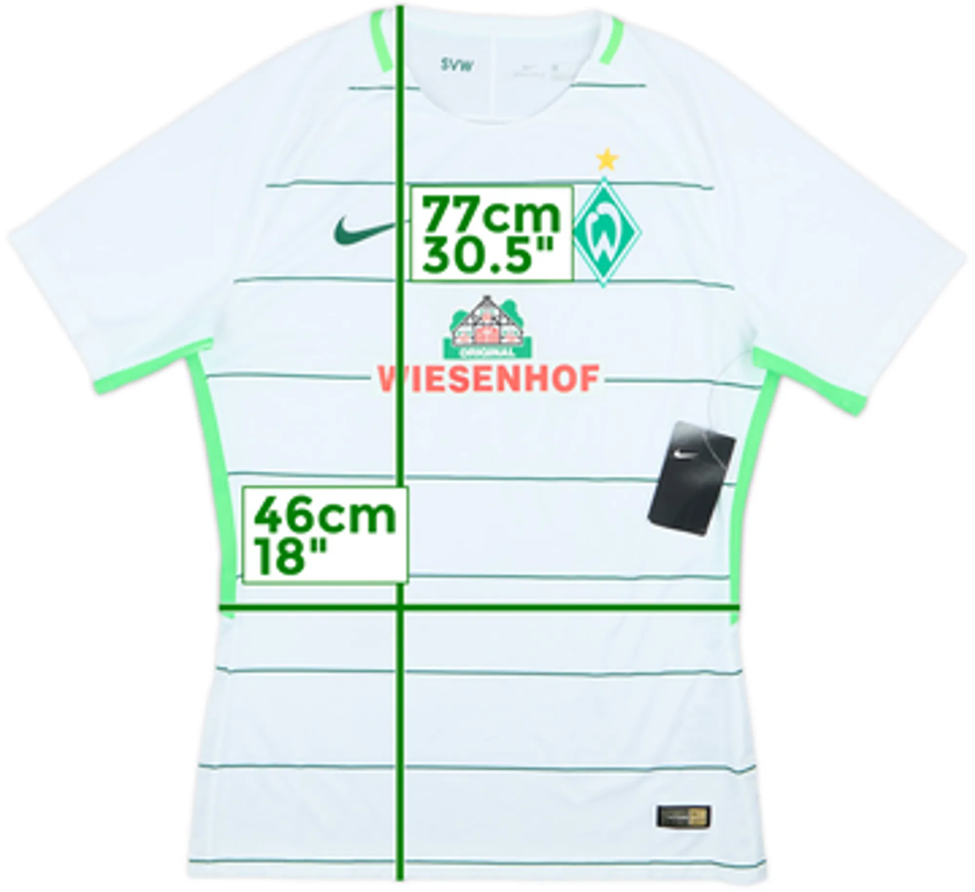 2017-18 Werder Bremen Player Issue Away Shirt (L)