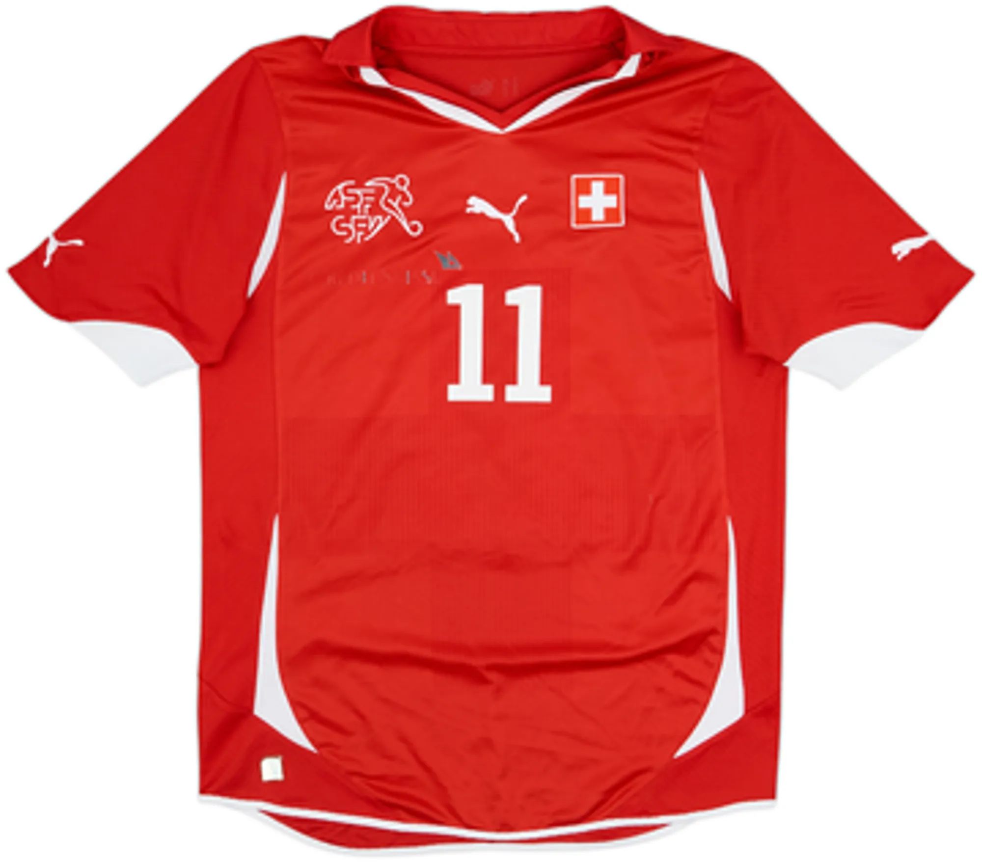 2014-15 Switzerland Home Shirt Behrami #11 - 5/10 - (M)