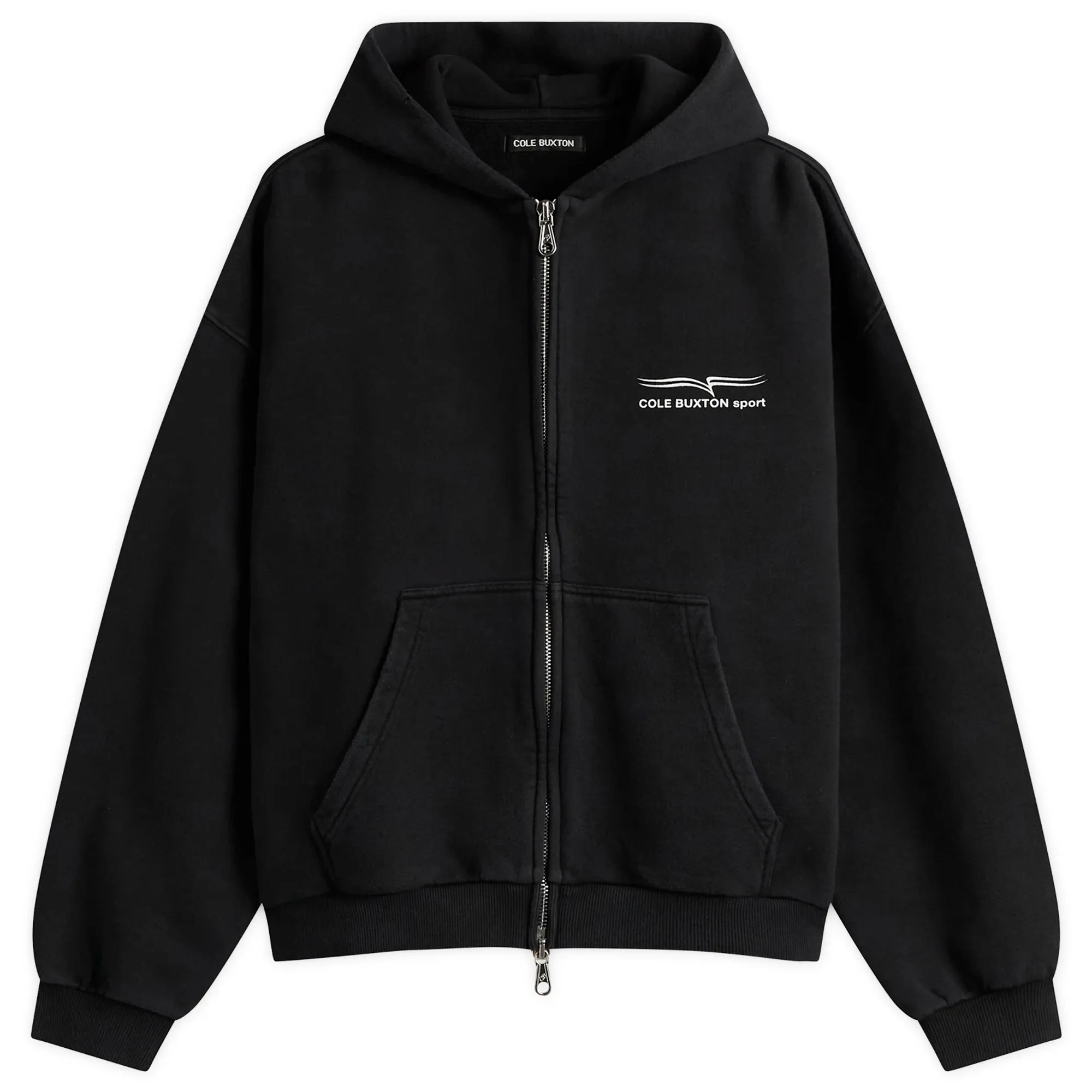 Cole Buxton Men's Sport Zipped Hoodie Vintage Black