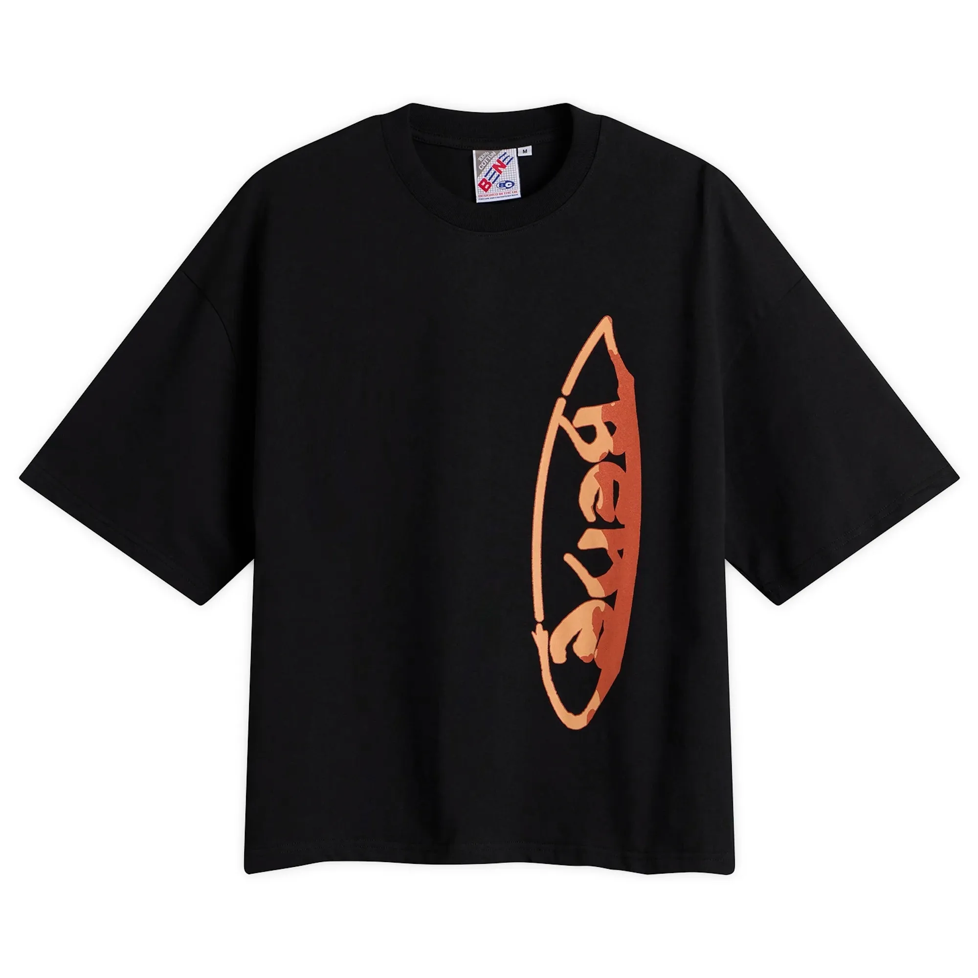Bene Culture Men's Hindi Surf T-Shirt Black