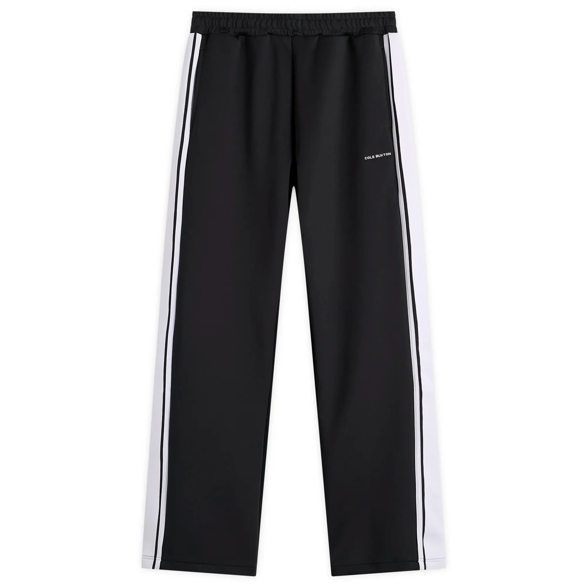Cole Buxton Men's Wide Stripe Sweatpants Black