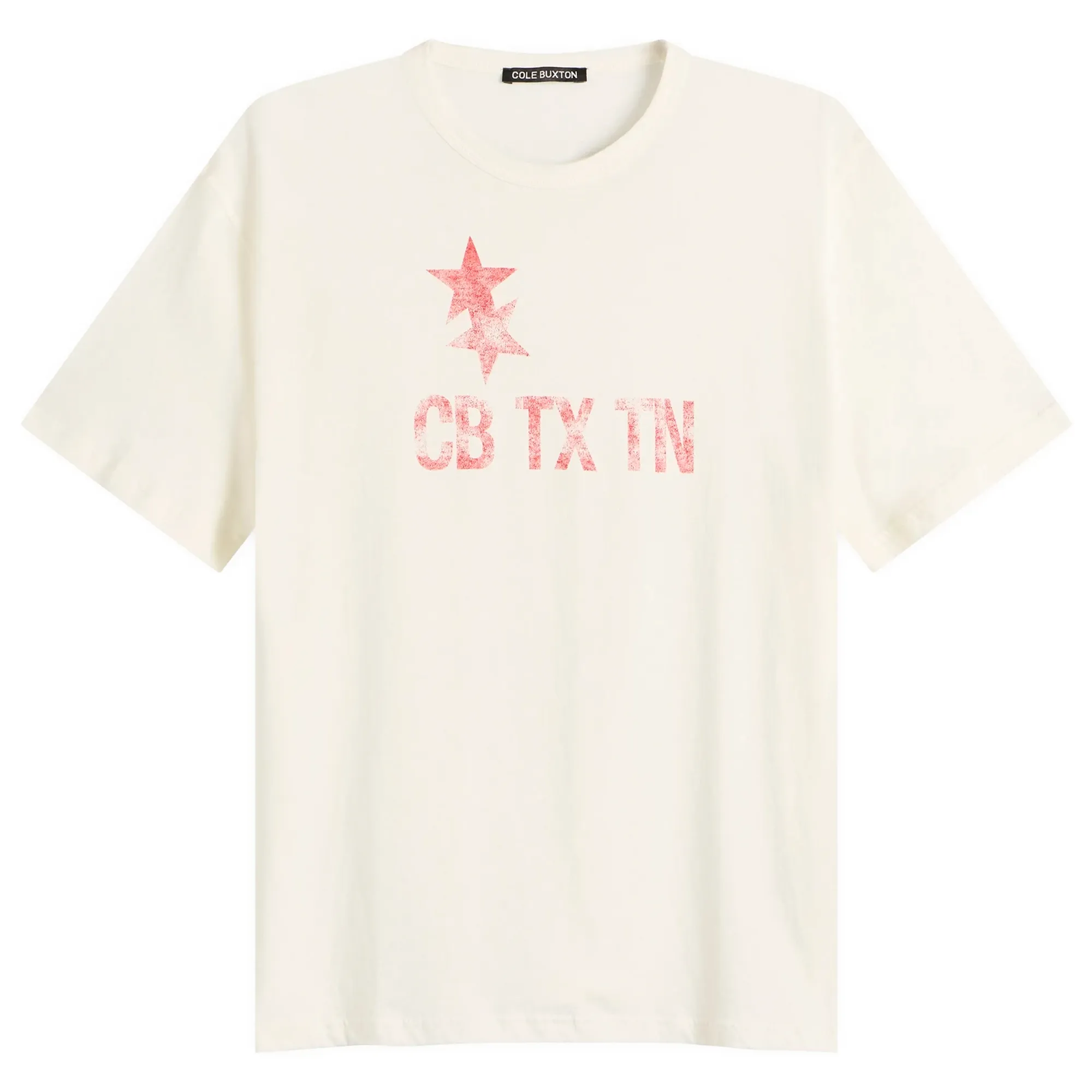 Cole Buxton Men's CB TX TN T-Shirt Vintage Whitalye