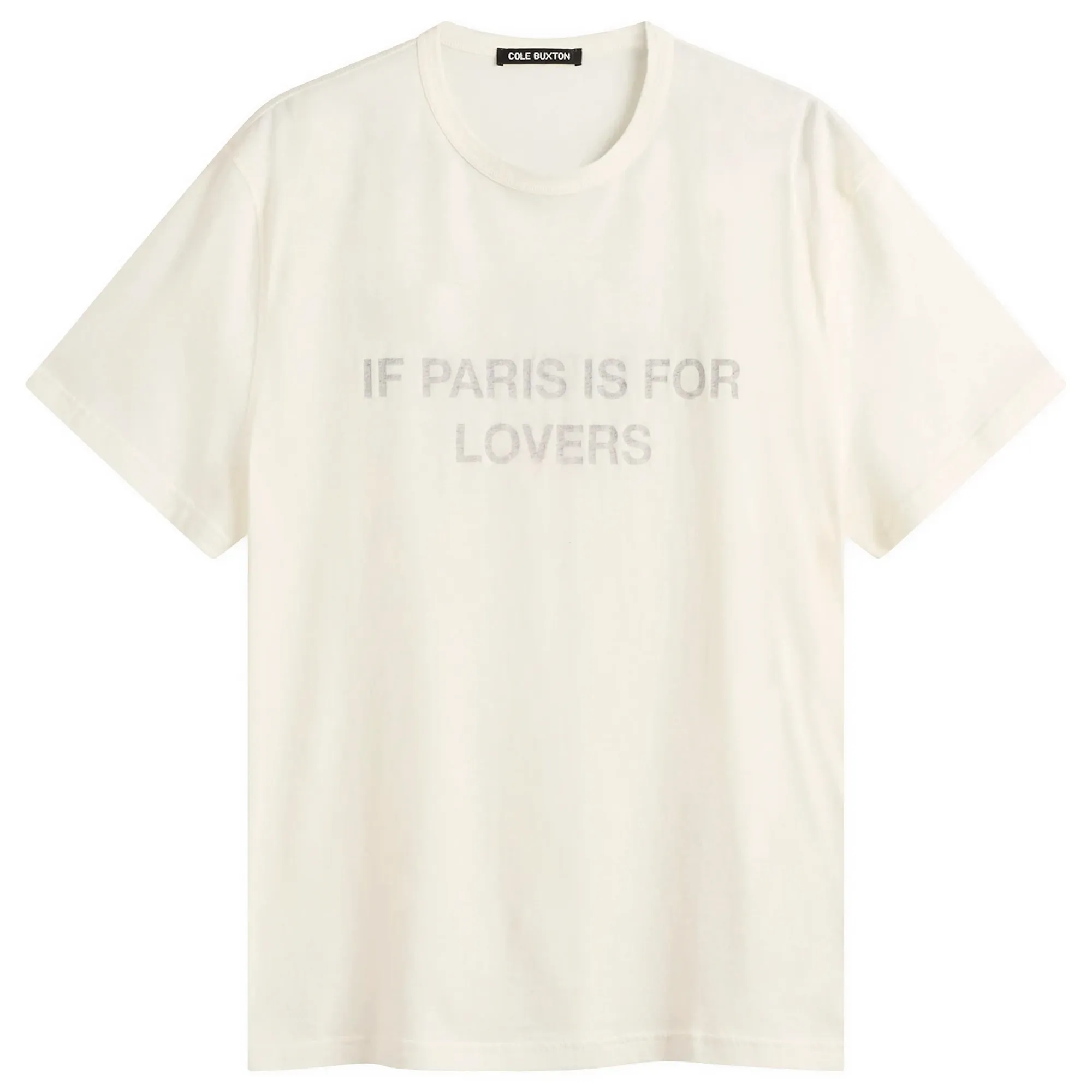 Cole Buxton Men's Paris Texas T-Shirt Vintage Whitalye
