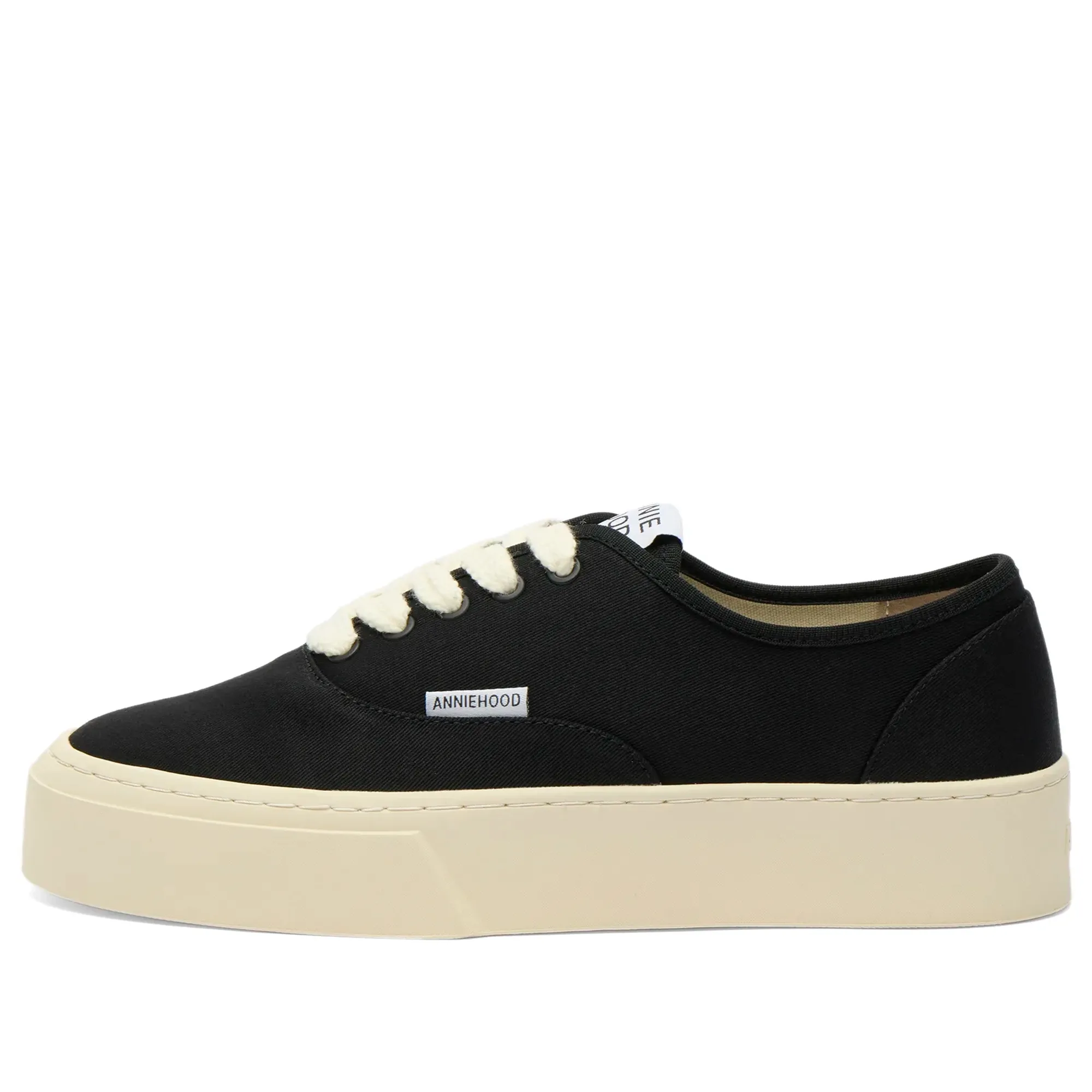 ANNIE HOOD Men's Hood Lace Up Sneaker Black