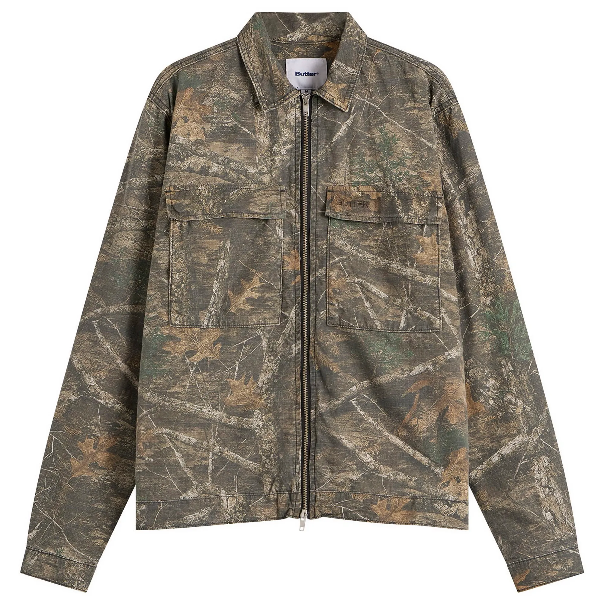 Butter Goods Men's Ripstop Core Jacket Forest Camo