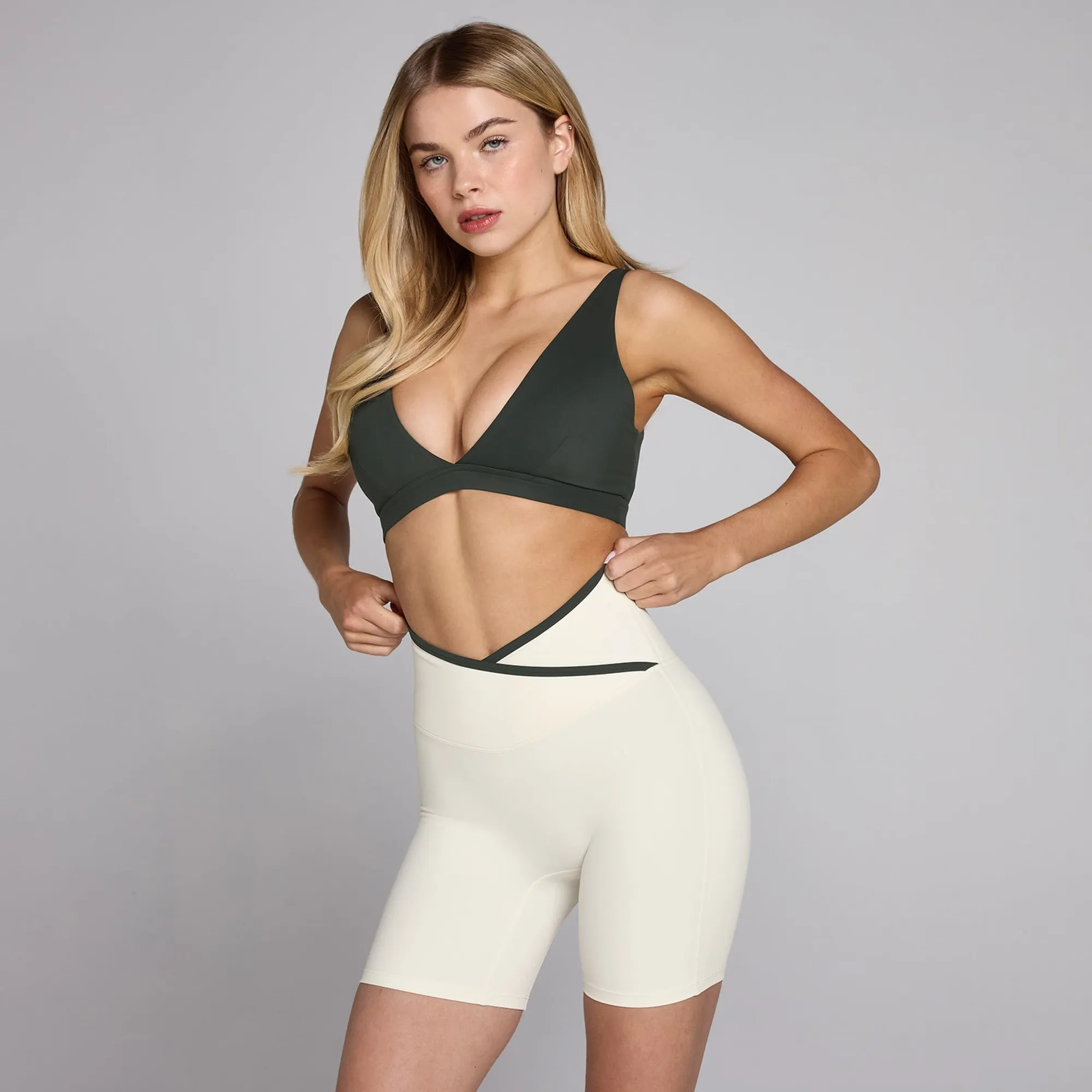 MP Women's Tempo Triangle Sports Bra - Washed Black - XS