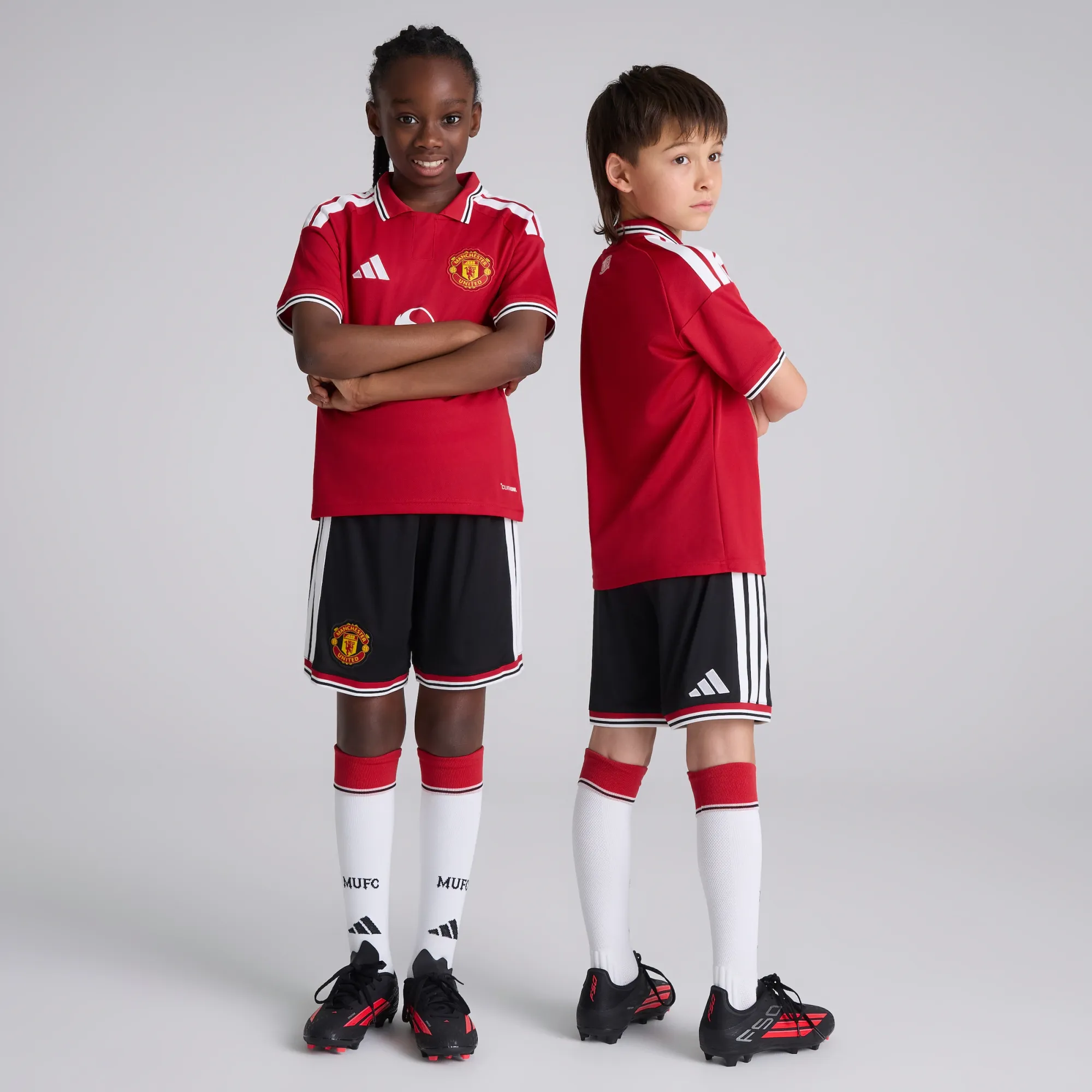 Manchester United Kids 26/27 Home Shorts Black