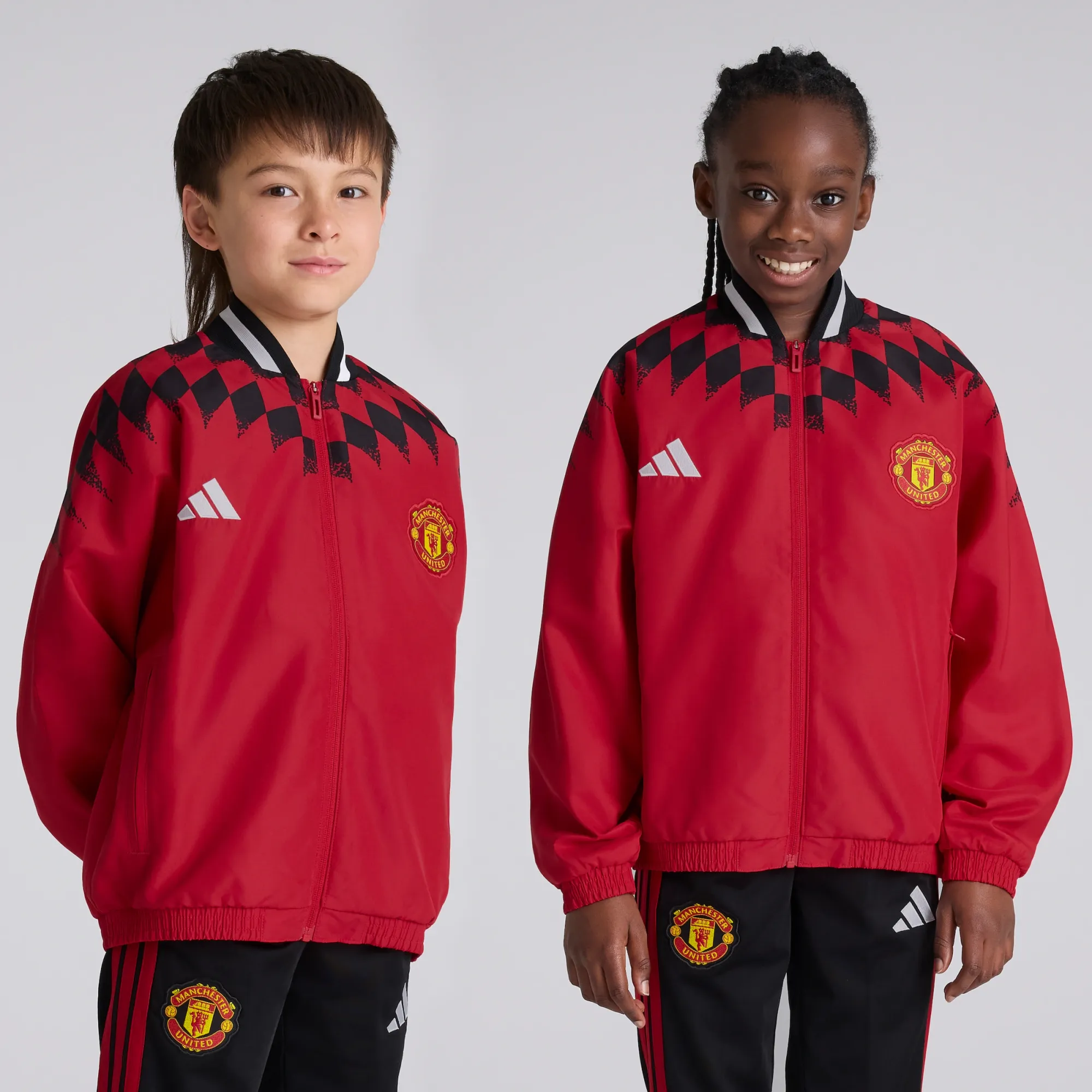 Manchester United x adidas Kids Stadium Track Top Red