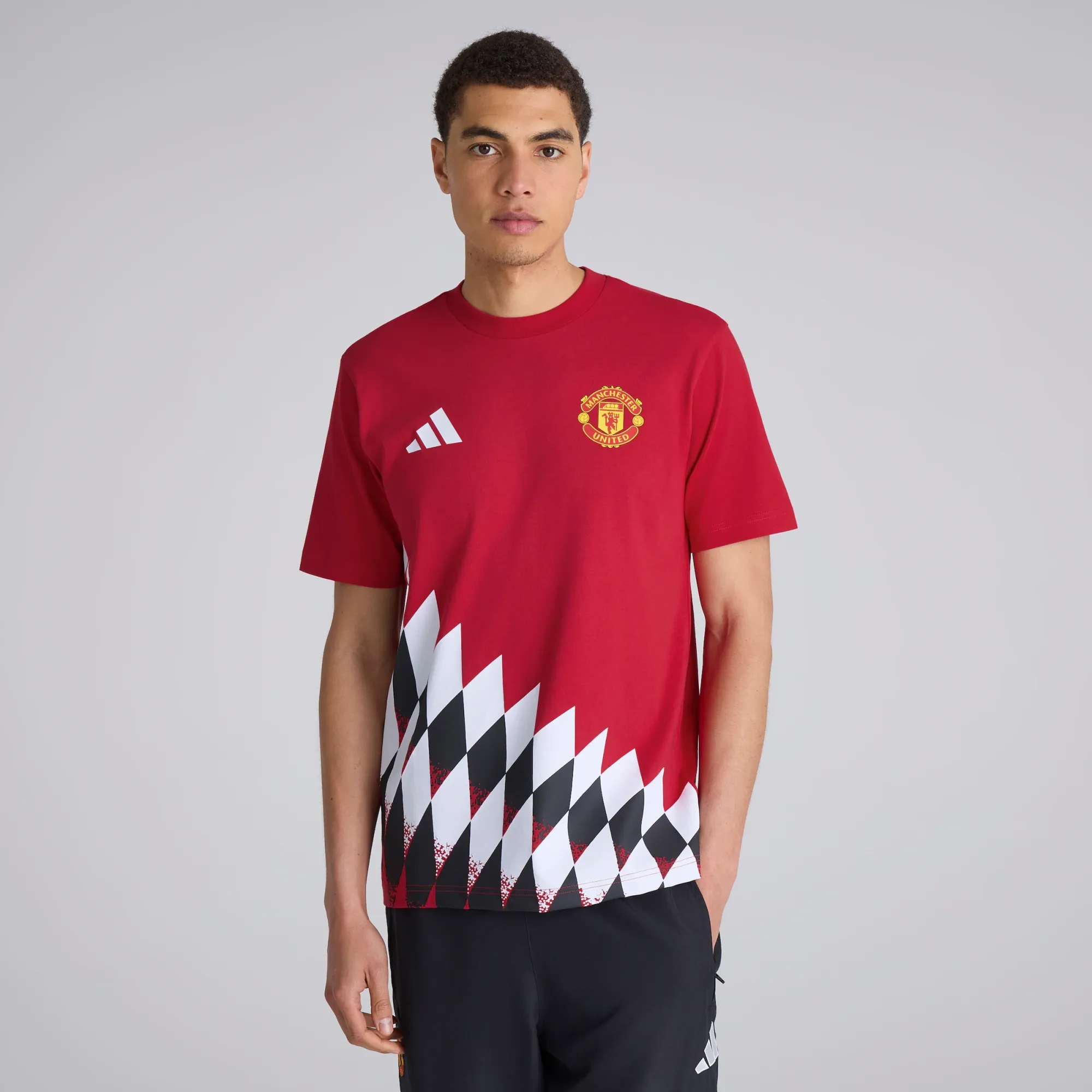 Manchester United x adidas Stadium Graphic T-Shirt Red