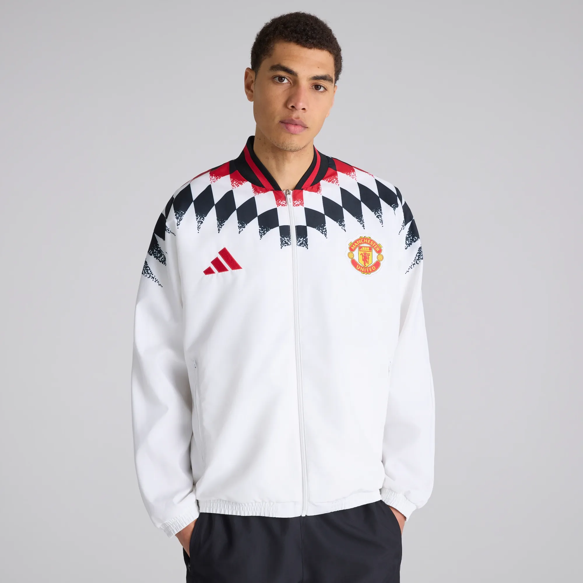 Manchester United x adidas Stadium Track Top White