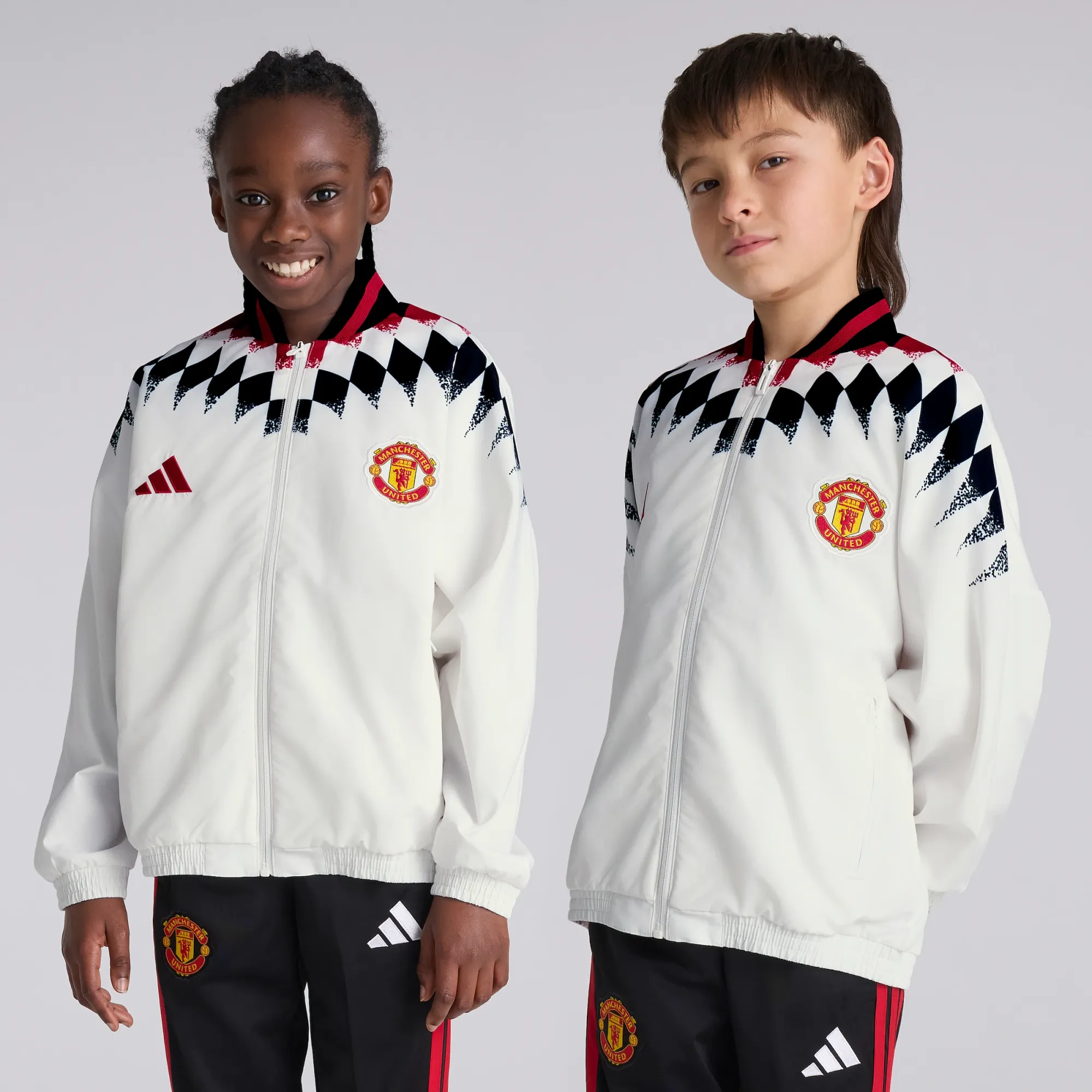 Manchester United x adidas Kids Stadium Track Top White