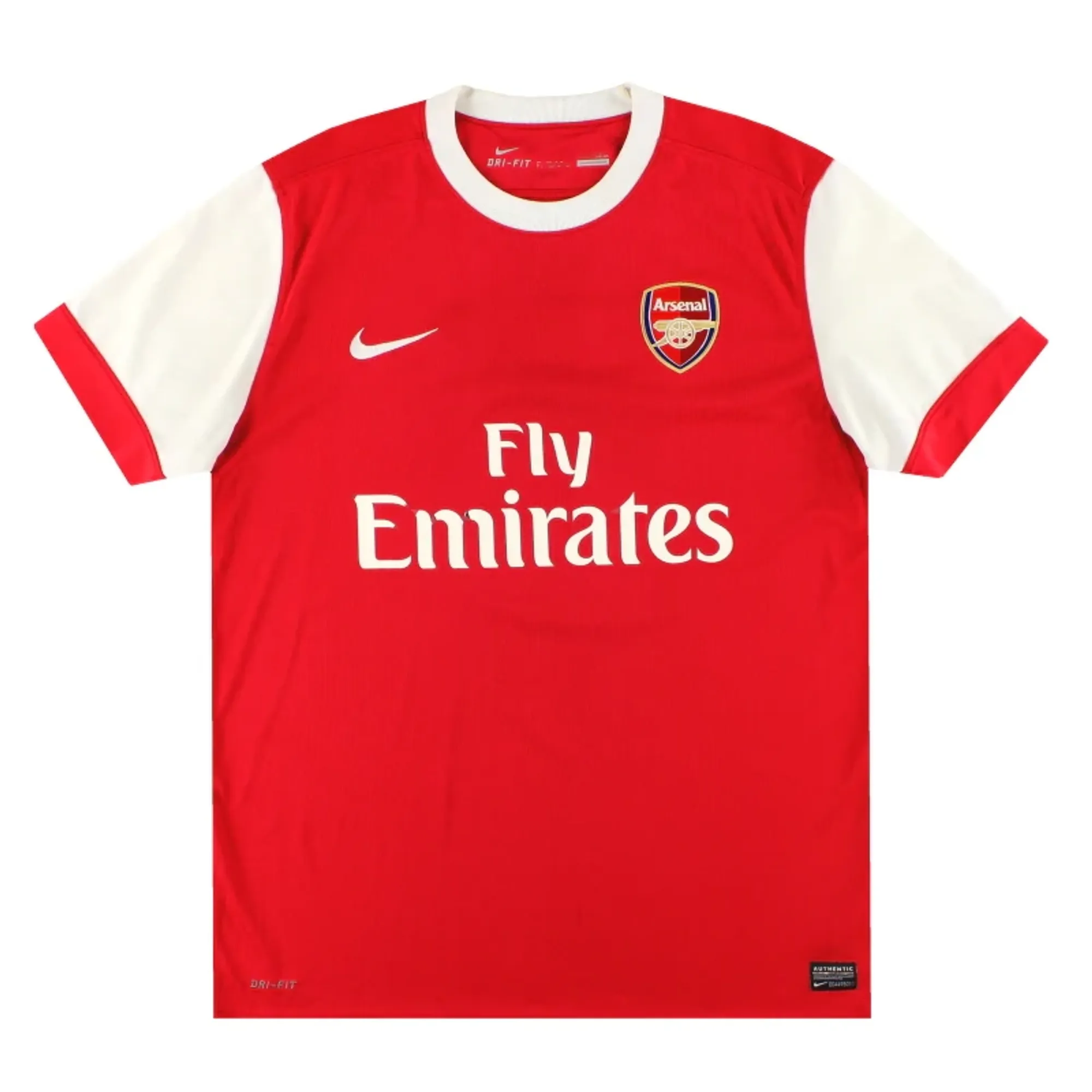 2010-11 Arsenal Nike Home Shirt M - Arsenal / Excellent 