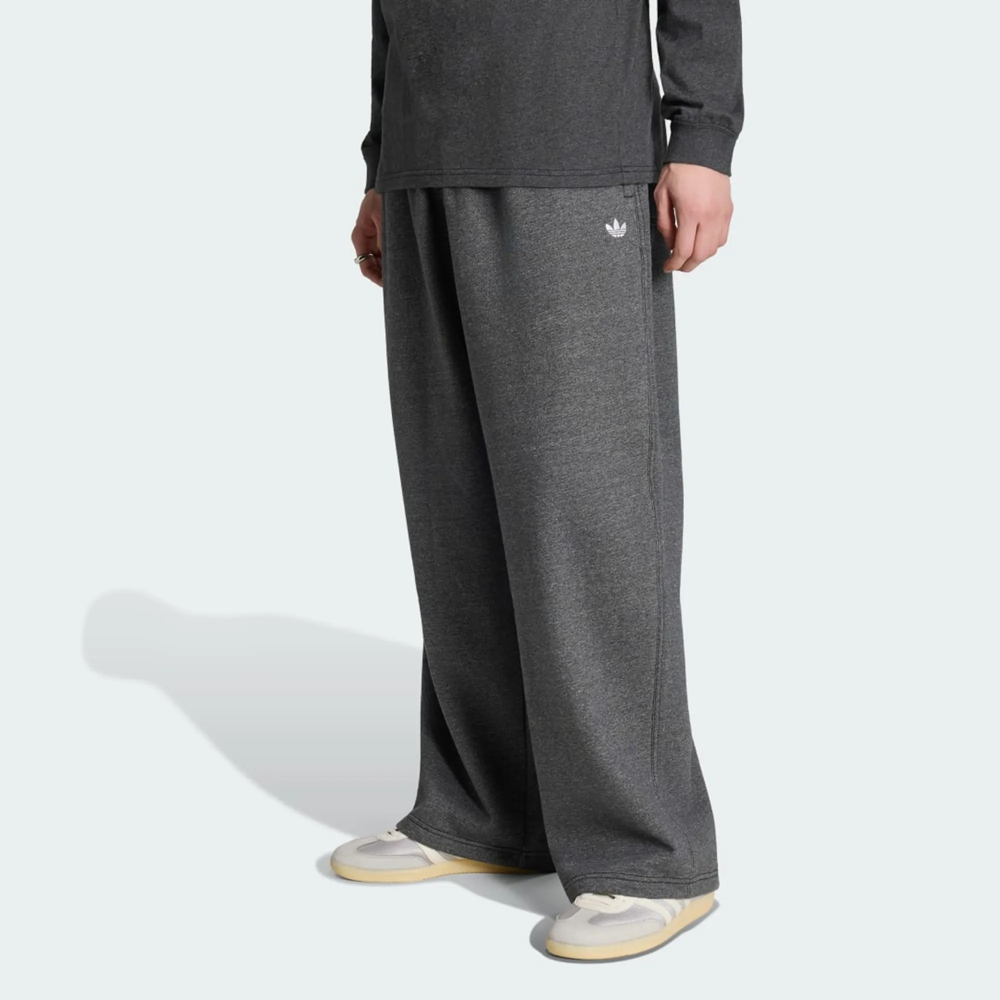 adidas TREFOIL ESSENTIALS MELANGE BAGGY OPEN HEM Joggers