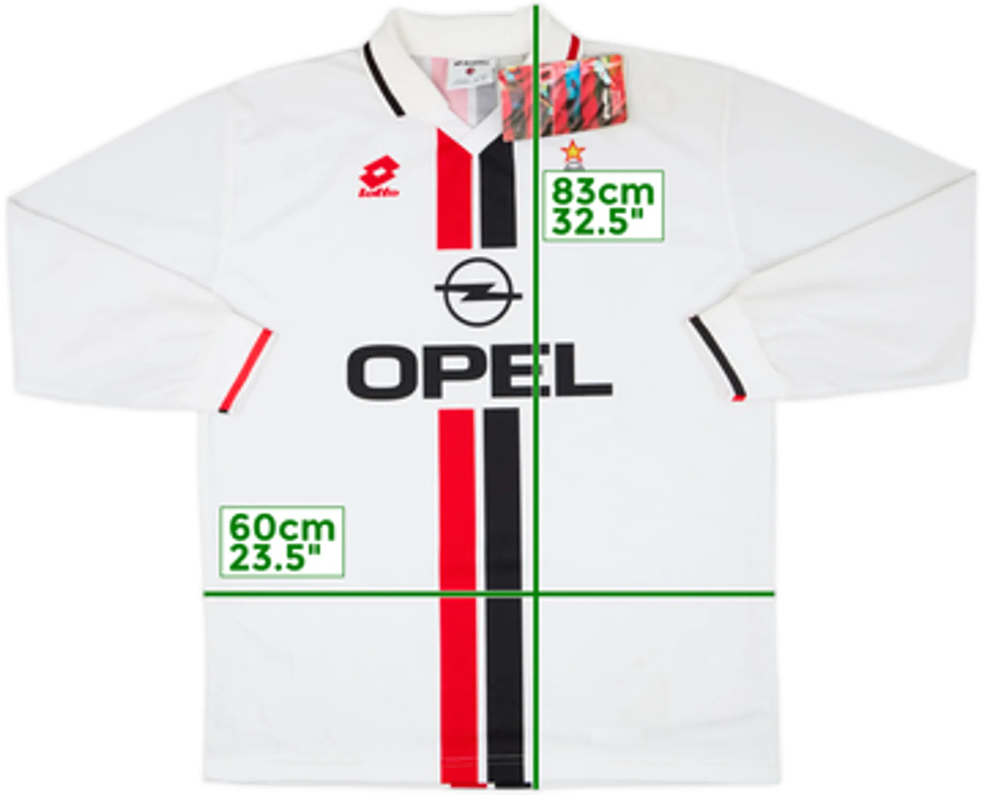 1995-96 AC Milan Away L/S Shirt (XXL)