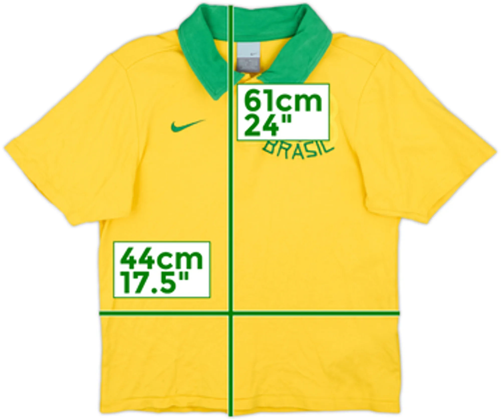 2005-06 Brazil Nike Polo Shirt - 7/10 - (S)