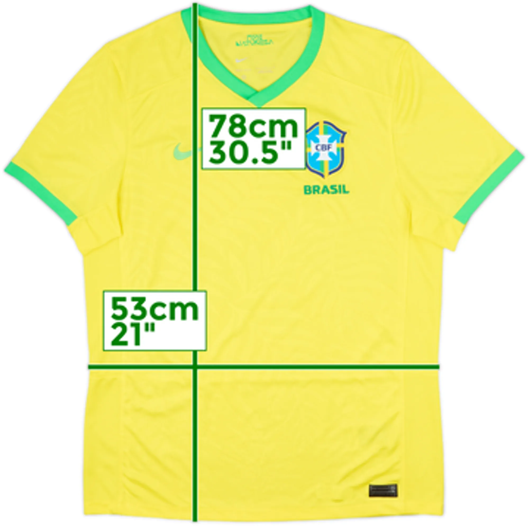 2023-24 Brazil Women's Home Shirt - 9/10 - (Men's L)