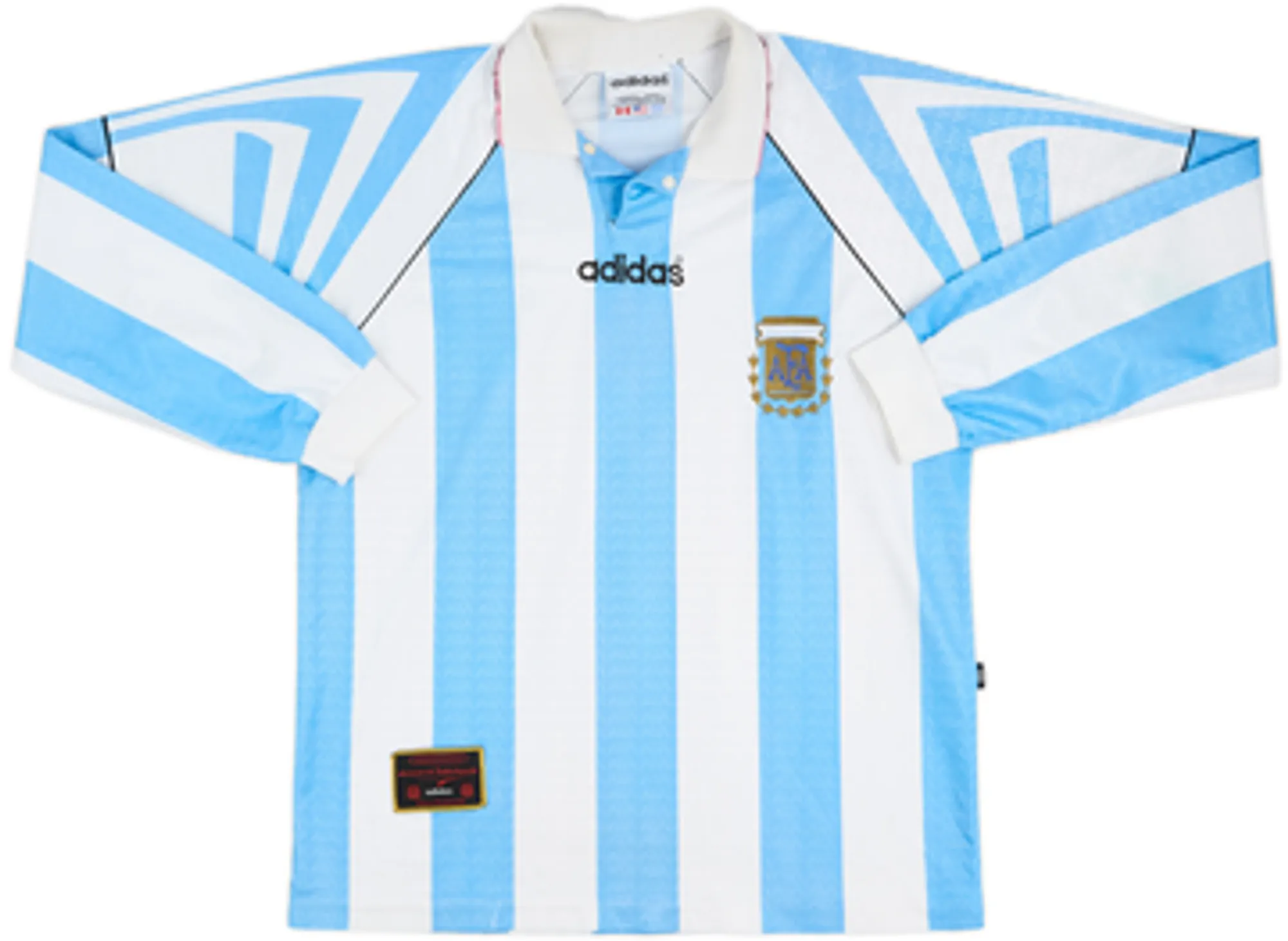 1996-98 Argentina Home L/S Shirt - 4/10 - (M)