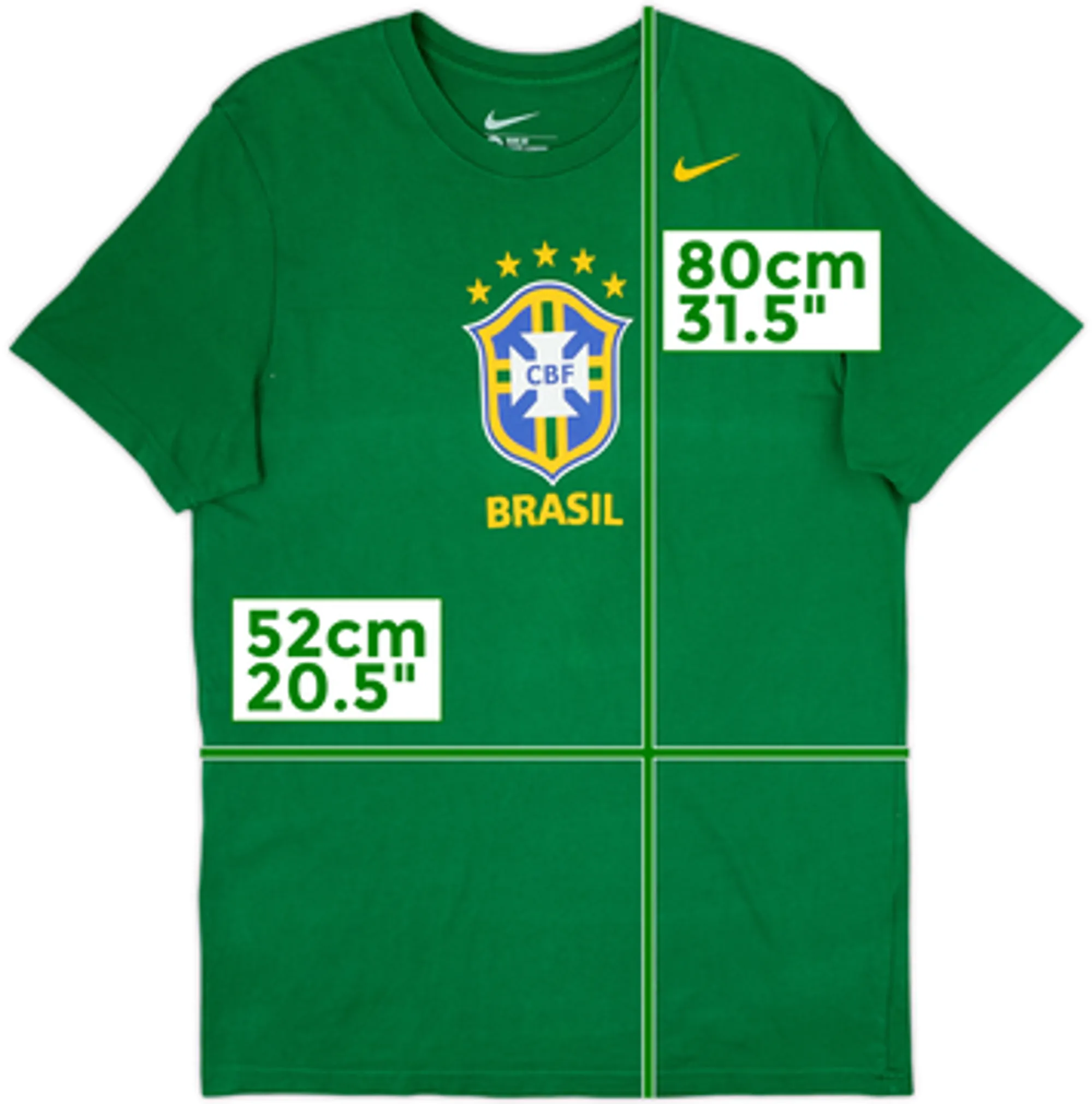 2014-16 Brazil Nike Cotton Tee - 5/10 - (Women's M)