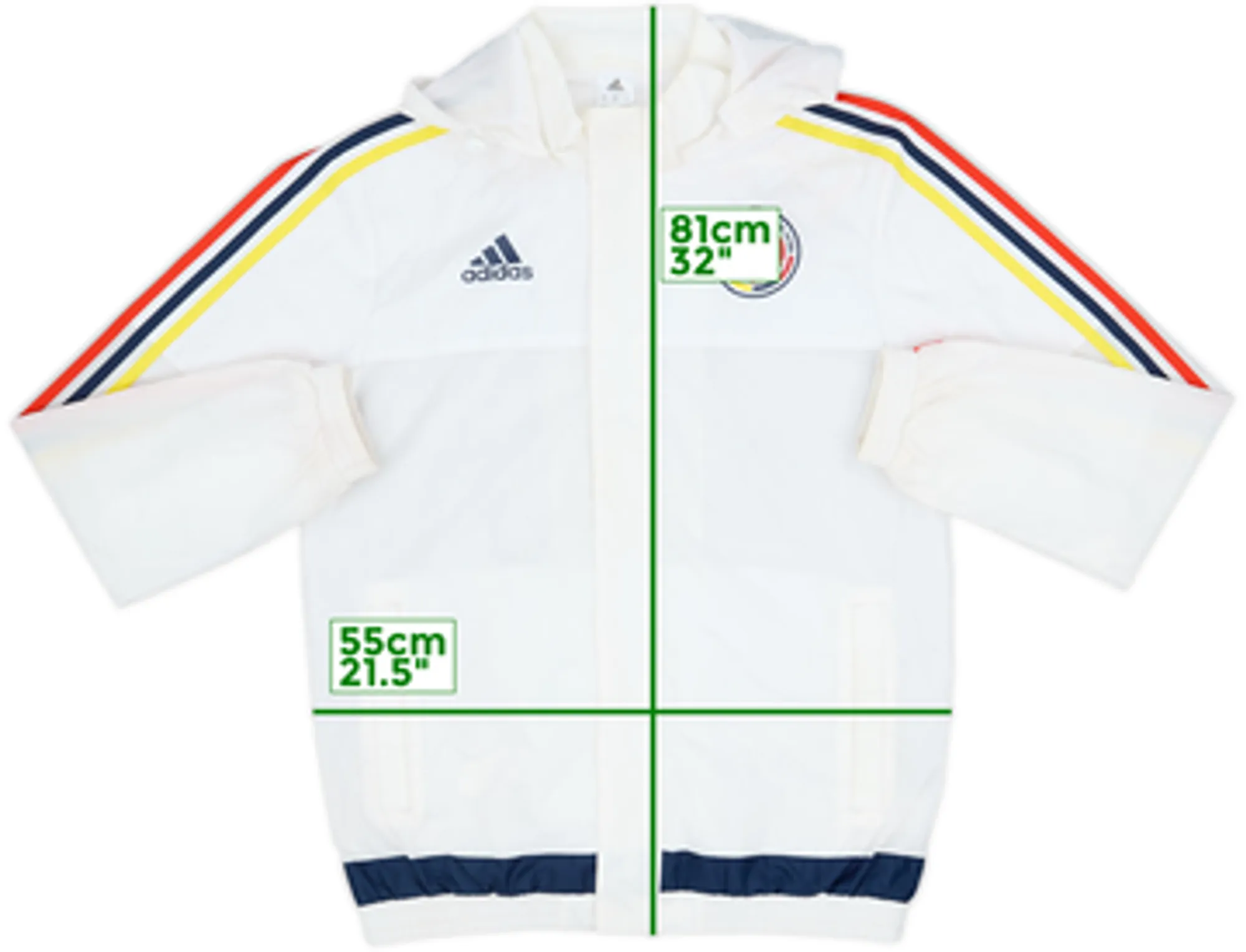2015-16 Colombia adidas Hooded Rain Jacket - 7/10 - (M)