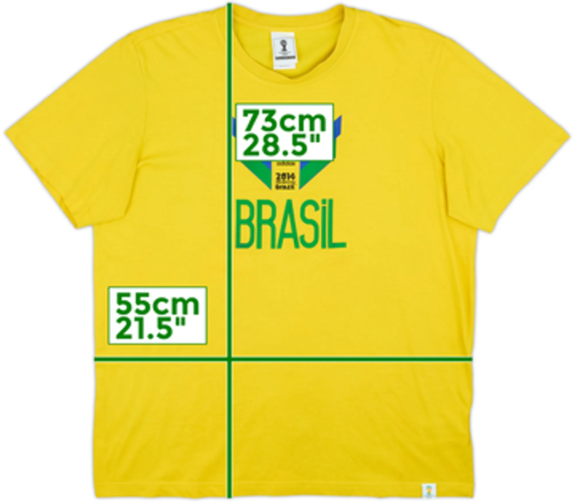 2014 Brazil adidas World Cup Graphic Tee - 7/10 - (L)