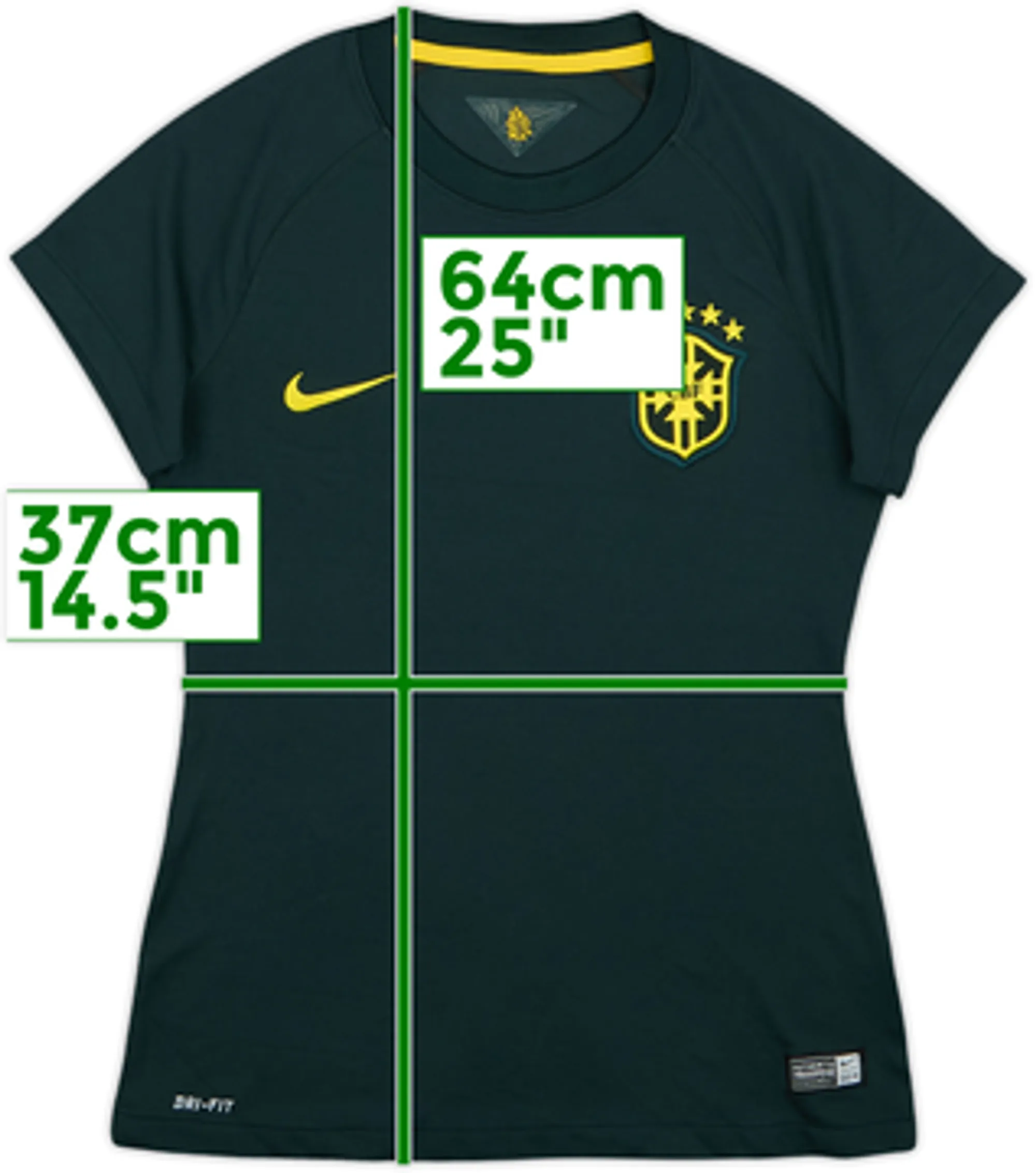 2014-15 Brazil Third Shirt - 8/10 - (Women's S)