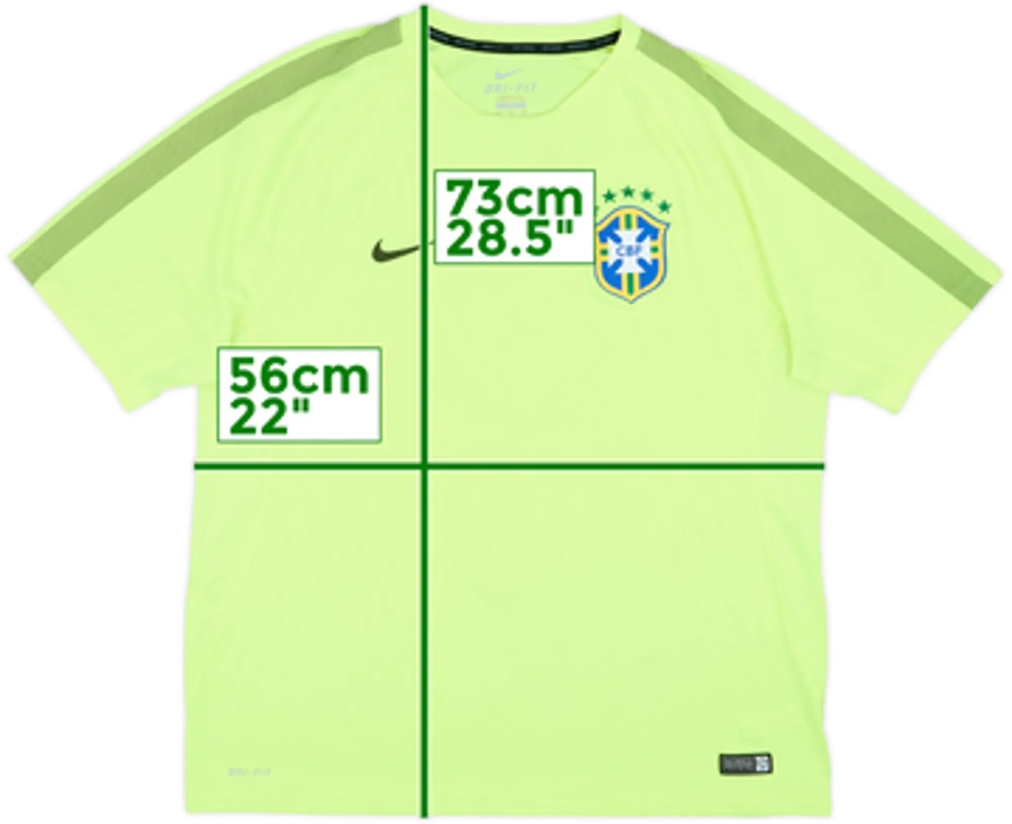 2014-16 Brazil Nike Training Shirt - 7/10 - (XL)