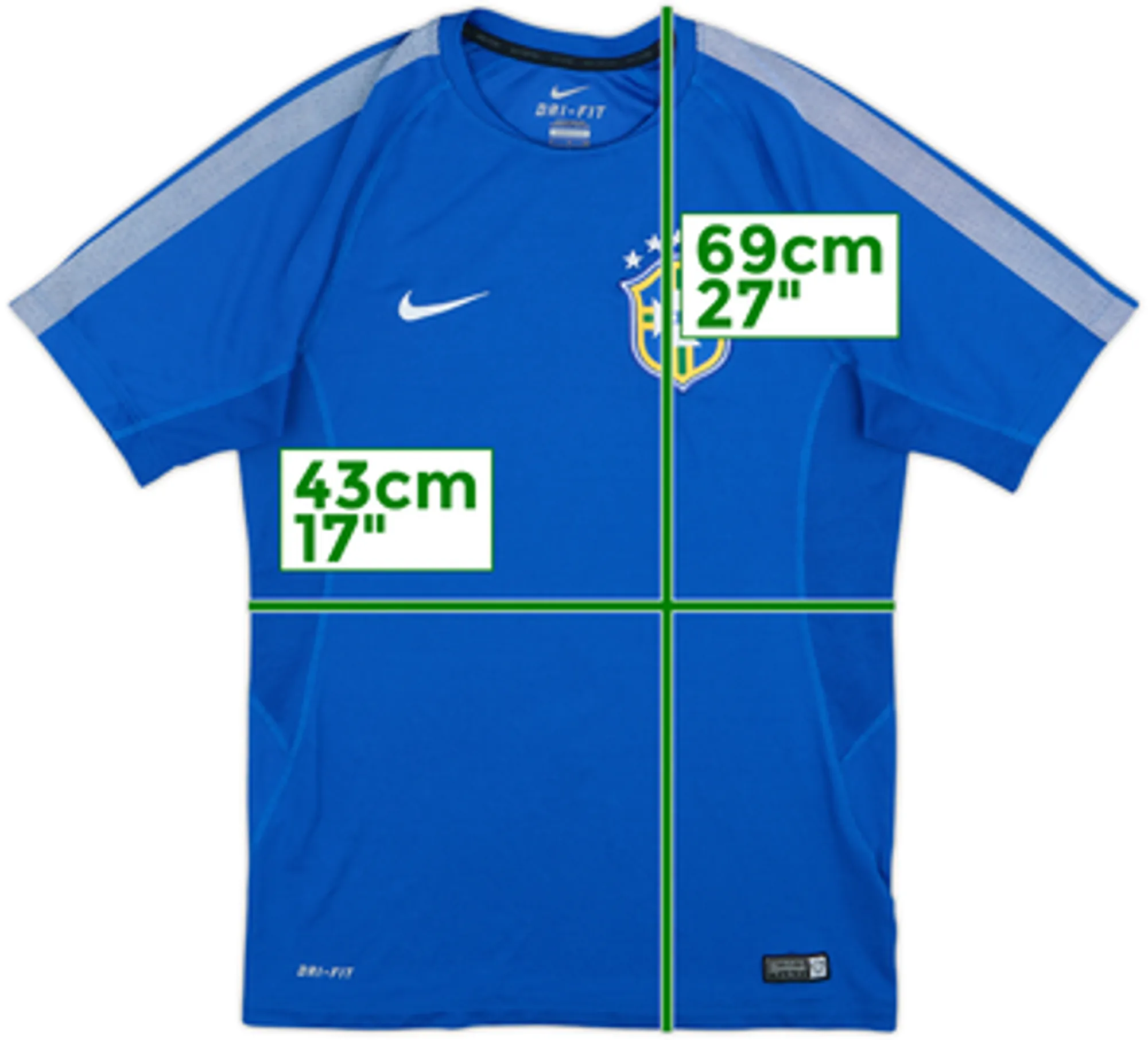 2014-16 Brazil Nike Training Shirt - 8/10 - (M)