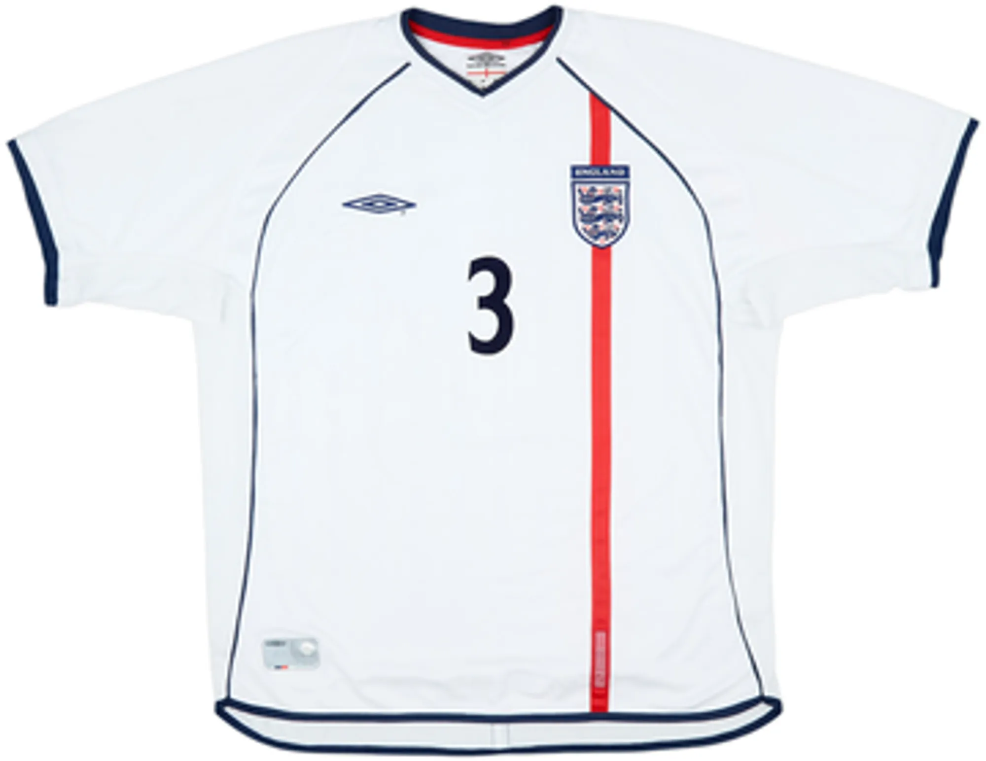 2001-03 England Home Shirt A.Cole #3 - 6/10 - (XL)