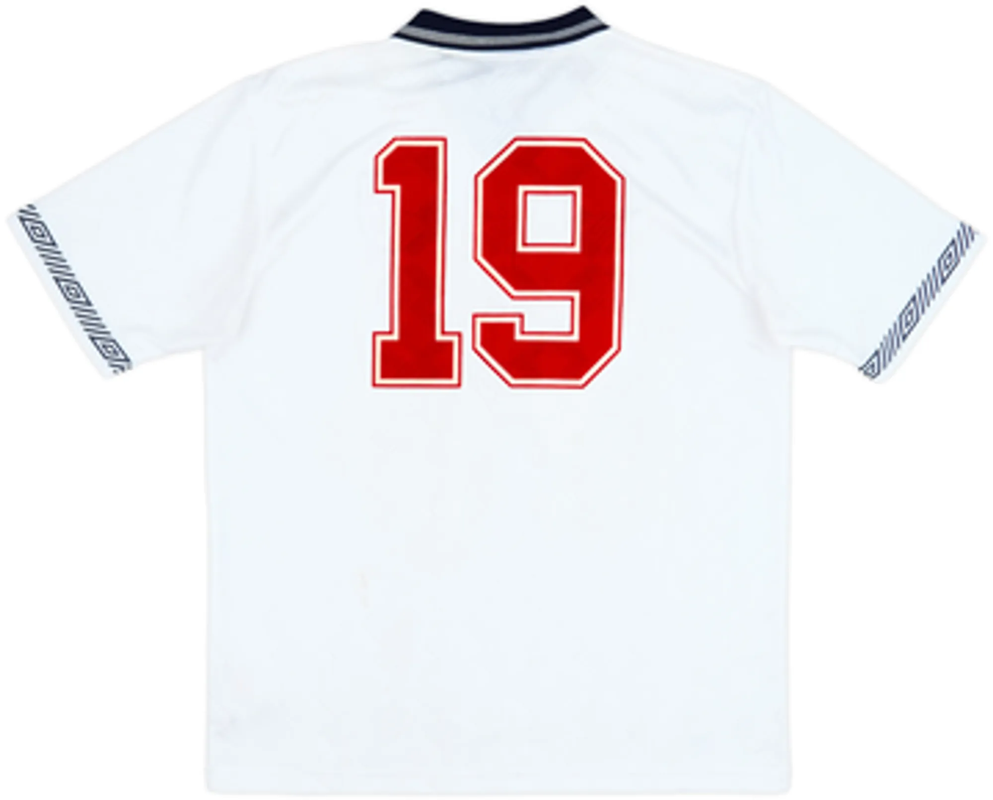 2000s England 1990 Umbro Retro Home Shirt #19 - 7/10 - (L)