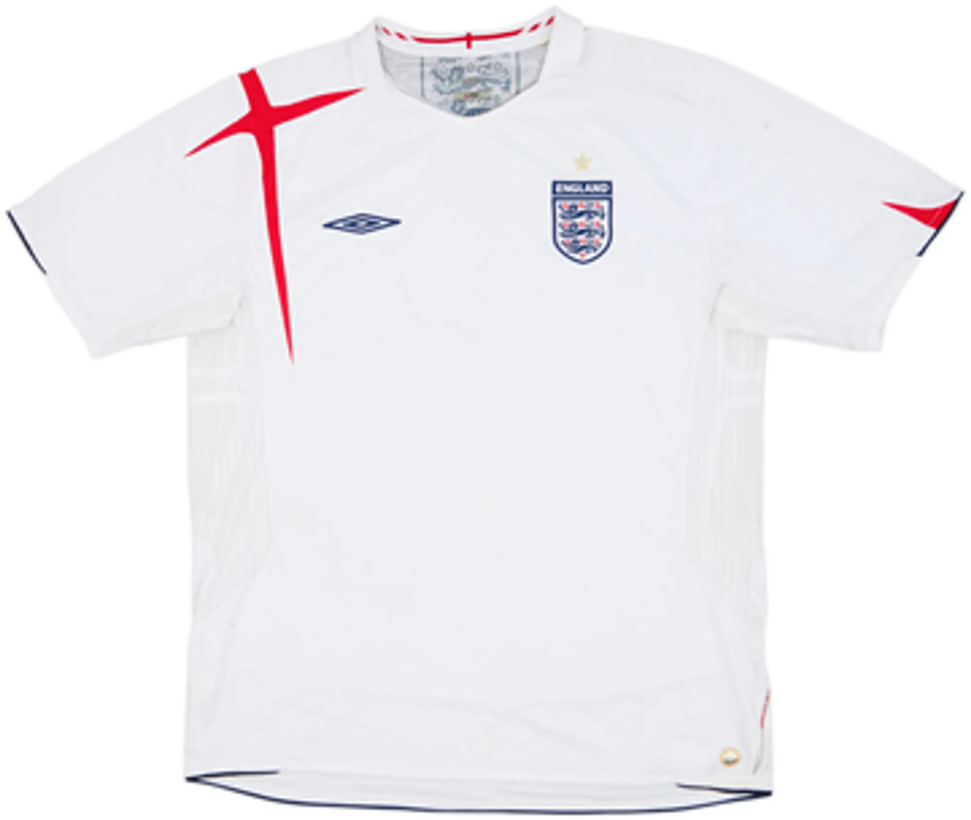 2005-07 England Home Shirt Seal #6 - 5/10 - (XL)