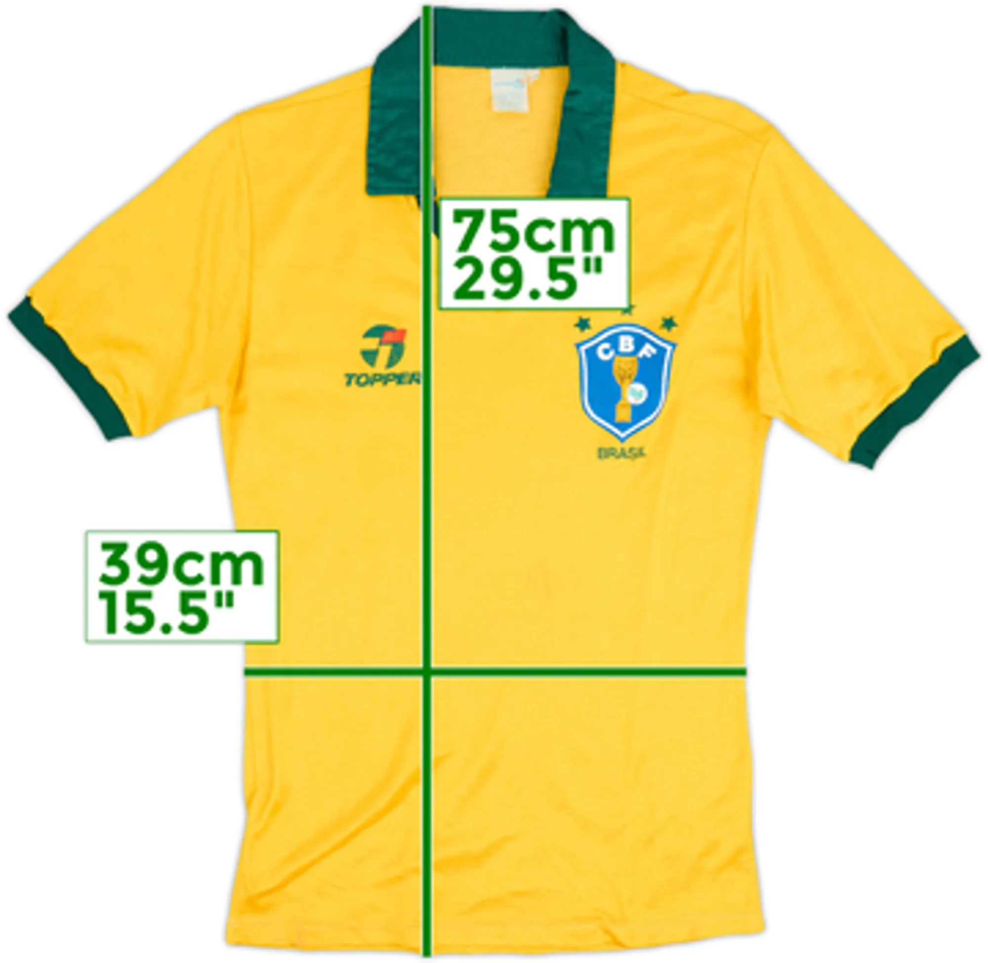 1985-88 Brazil Home Shirt - 9/10 - (M)