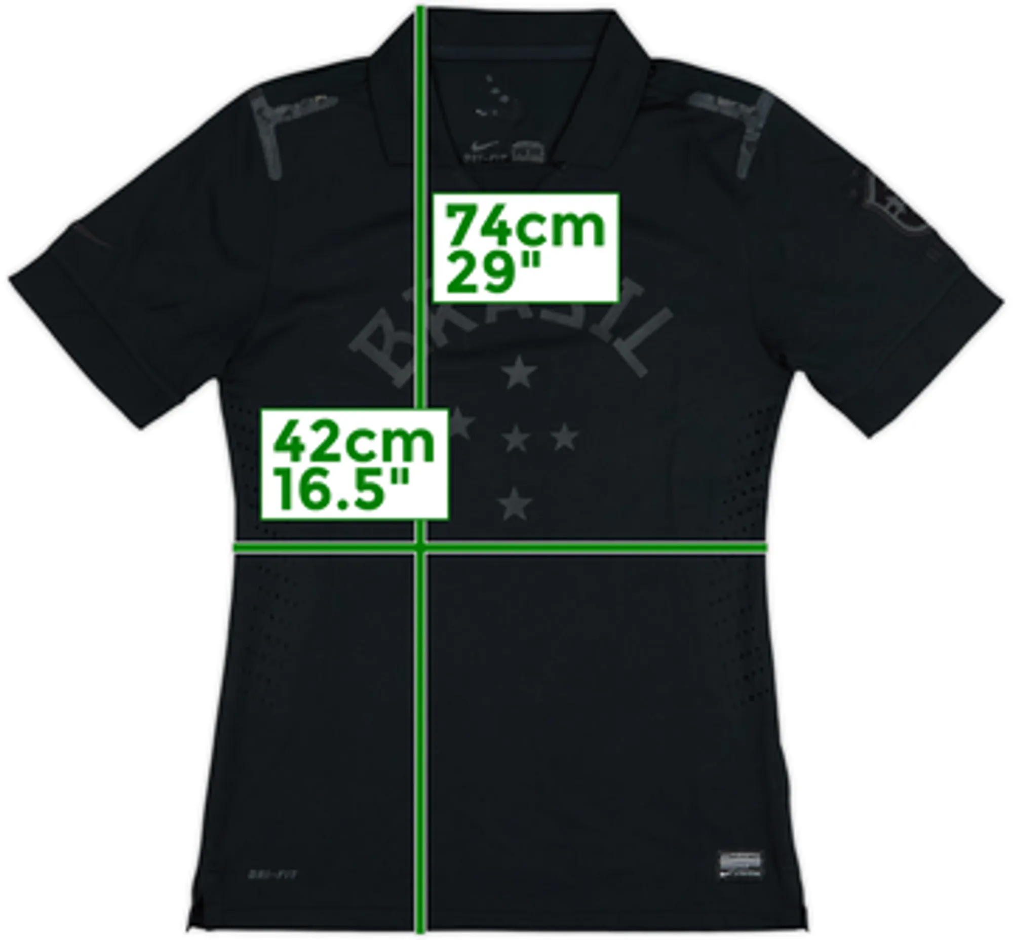 2013 Brazil 'Blackout' Player Issue Third Shirt - 5/10 - (M)