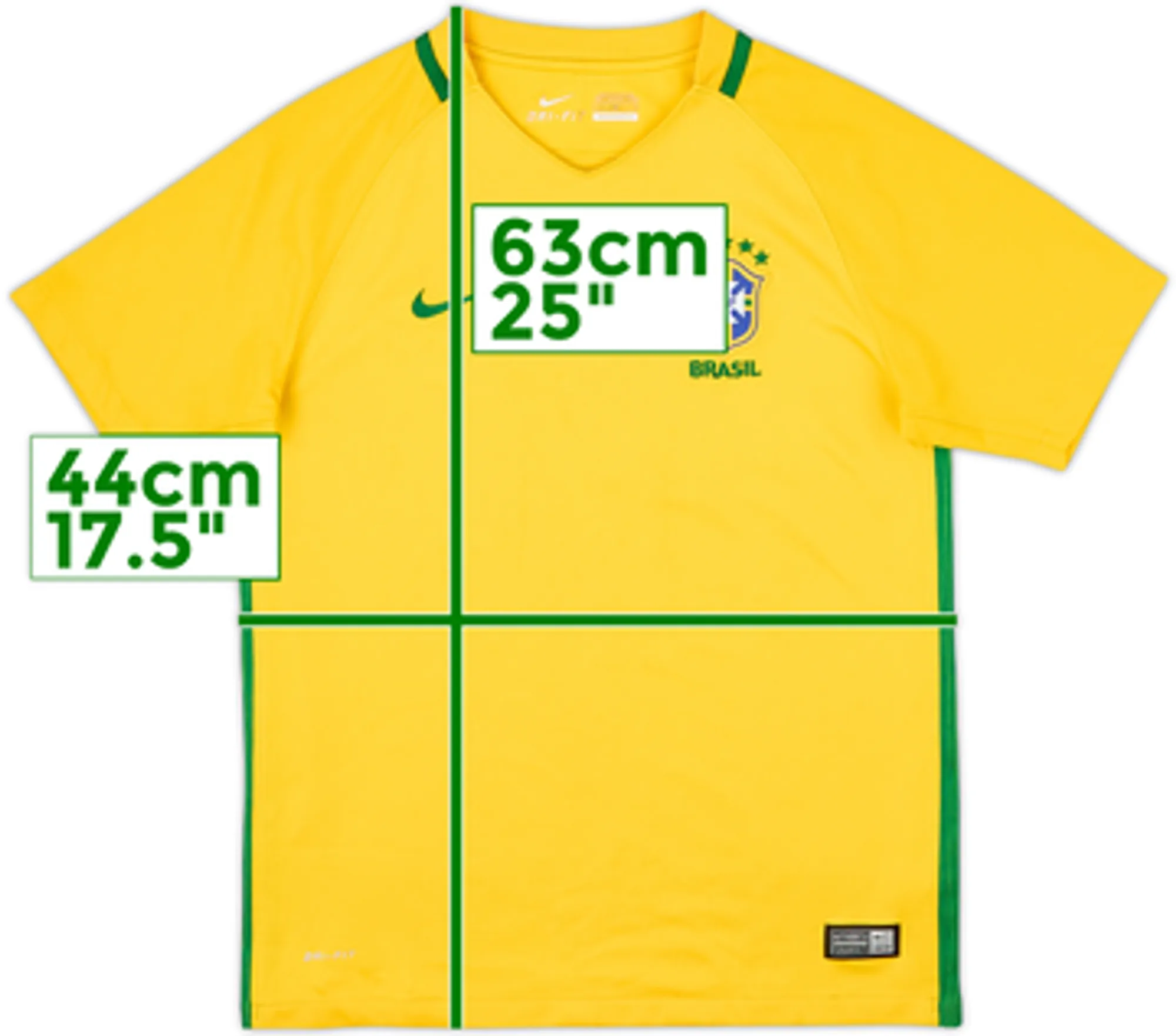 2016-17 Brazil Home Shirt - 6/10 - (L.Boys)