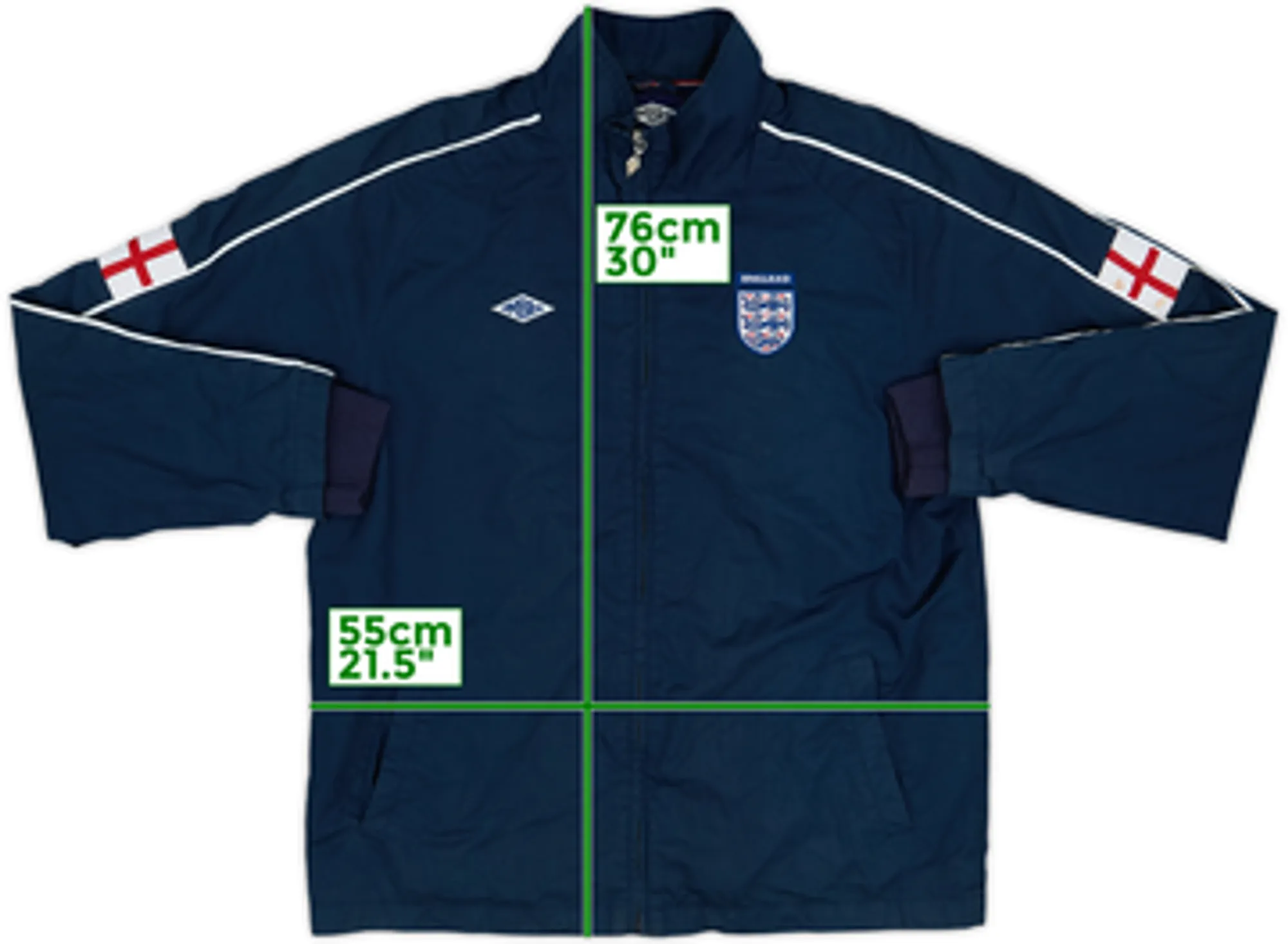 2004-06 England Umbro Rain Jacket - 8/10 - (M)