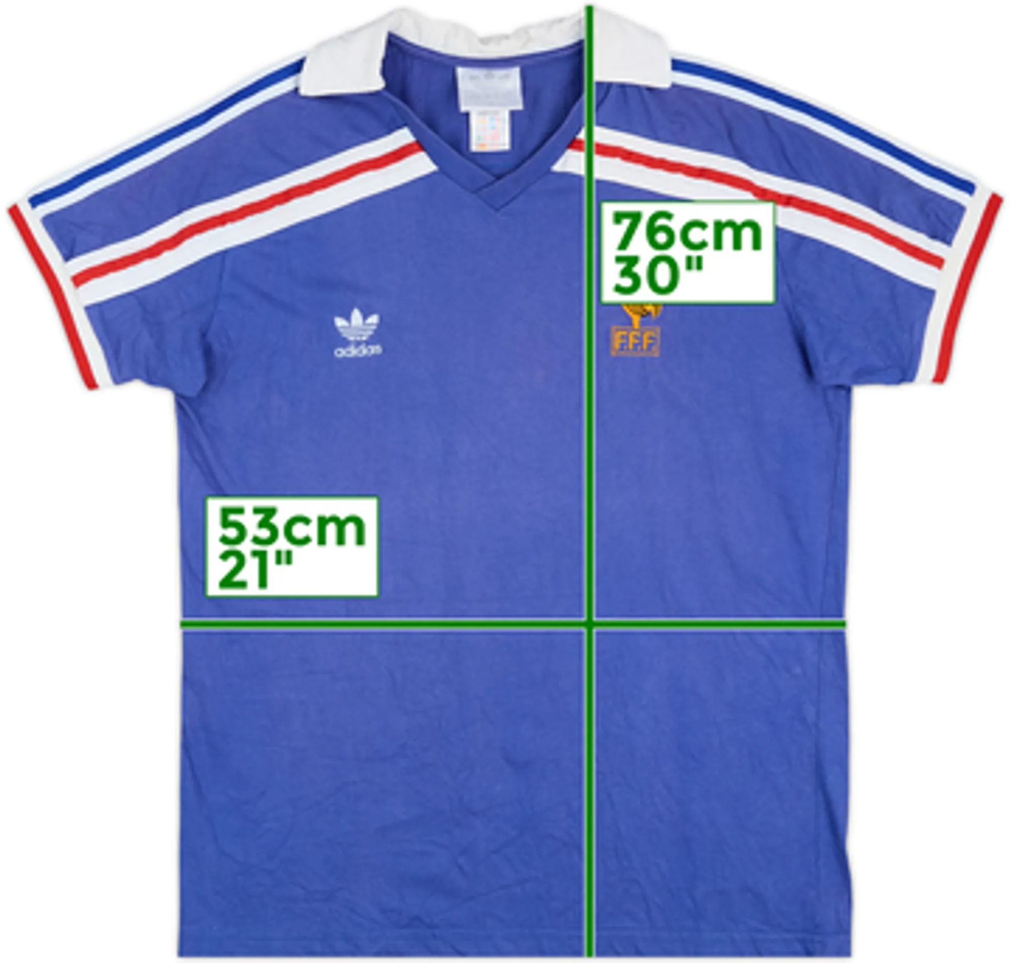 1996 France 1985-90 Retro Home Shirt - 7/10 - (XL)