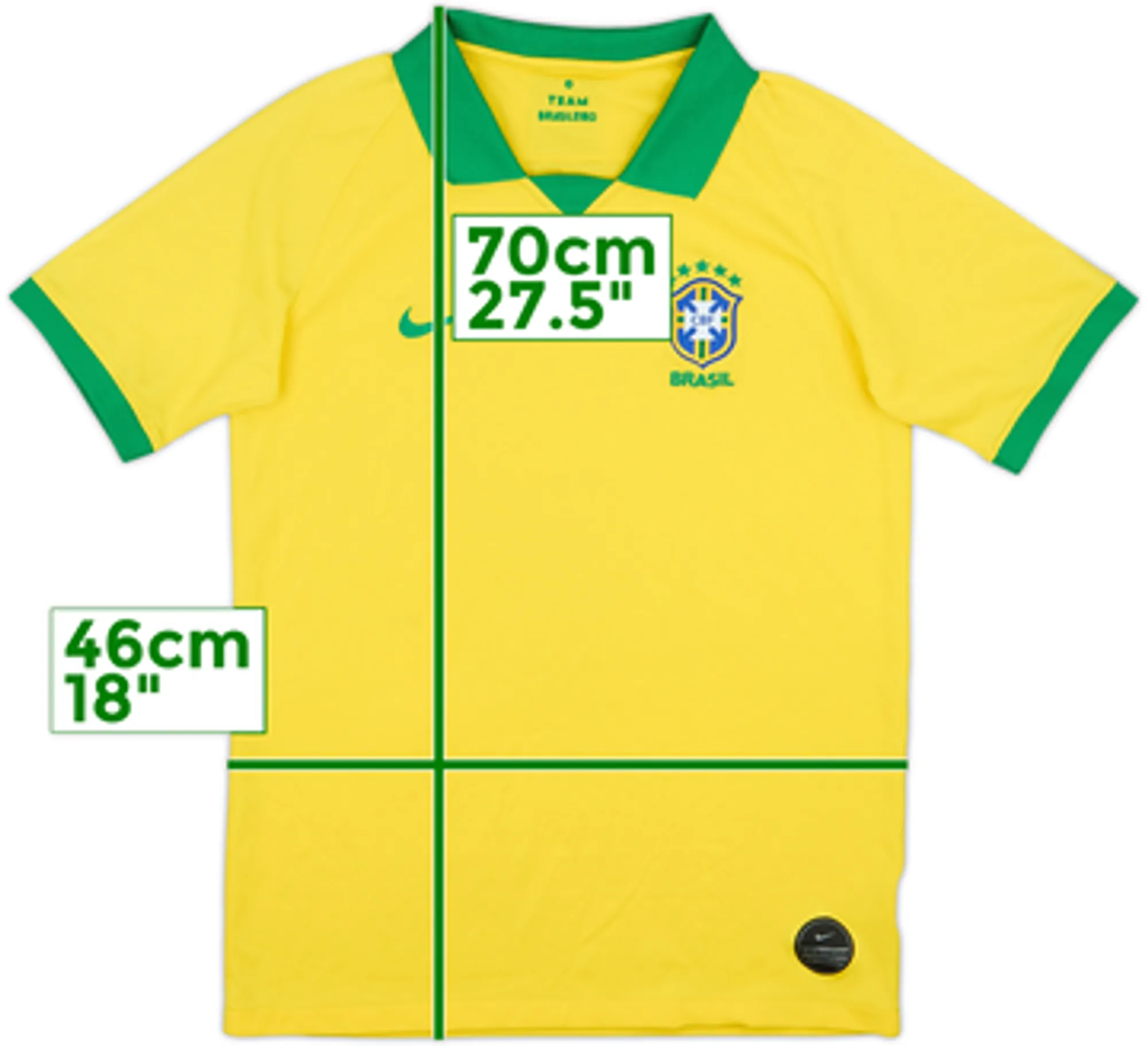2019-20 Brazil Home Shirt - 5/10 - (XL)