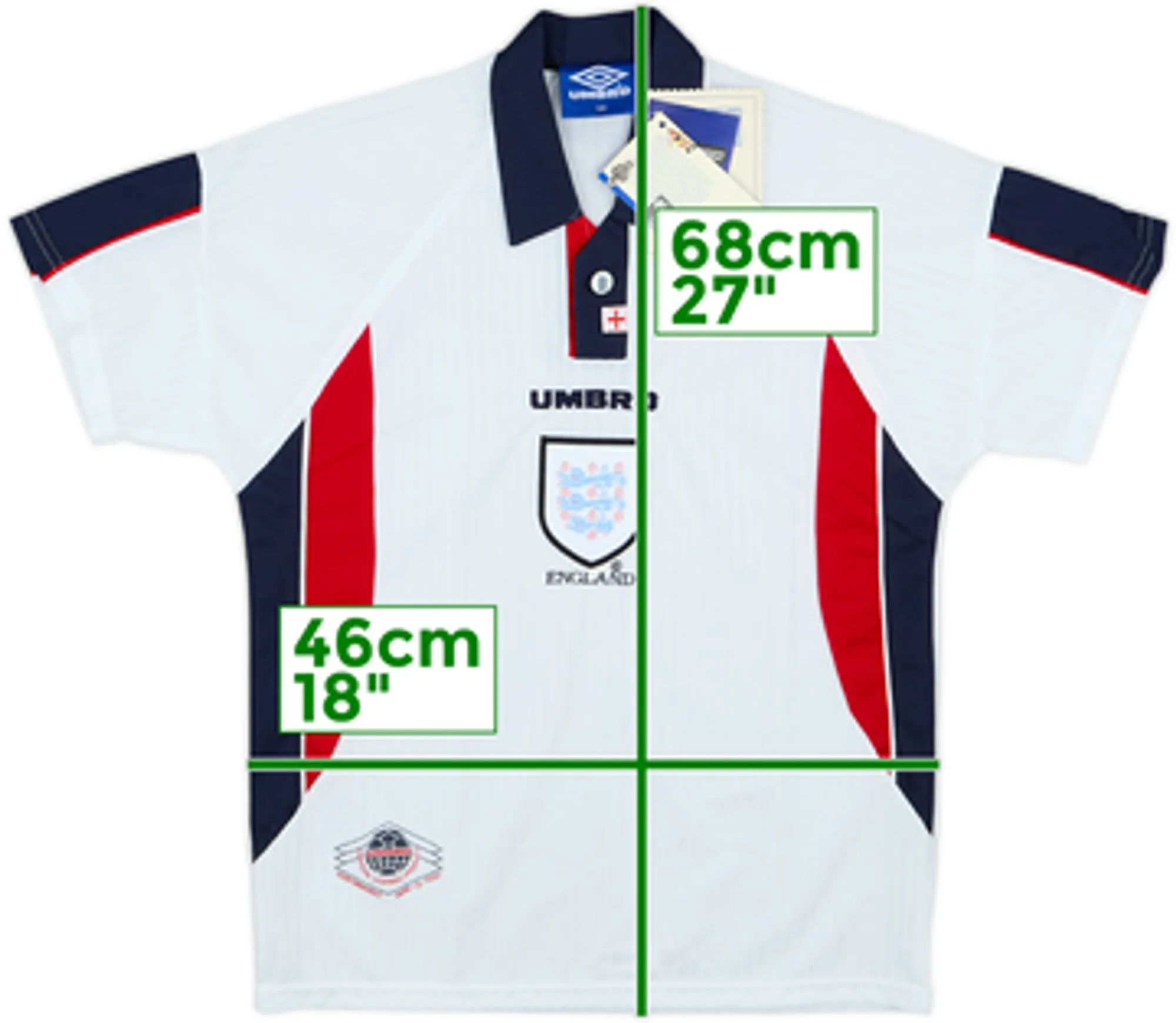 1997-99 England Home Shirt (L.Boys)