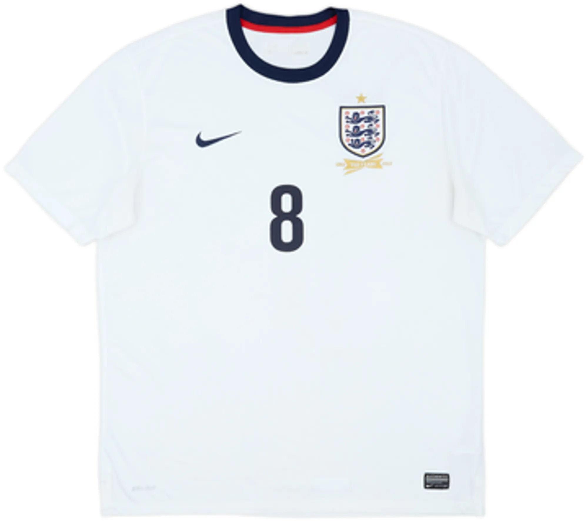 2013 England 150th Anniversary Home Shirt Wilshere #8 - 6/10 - (XL)