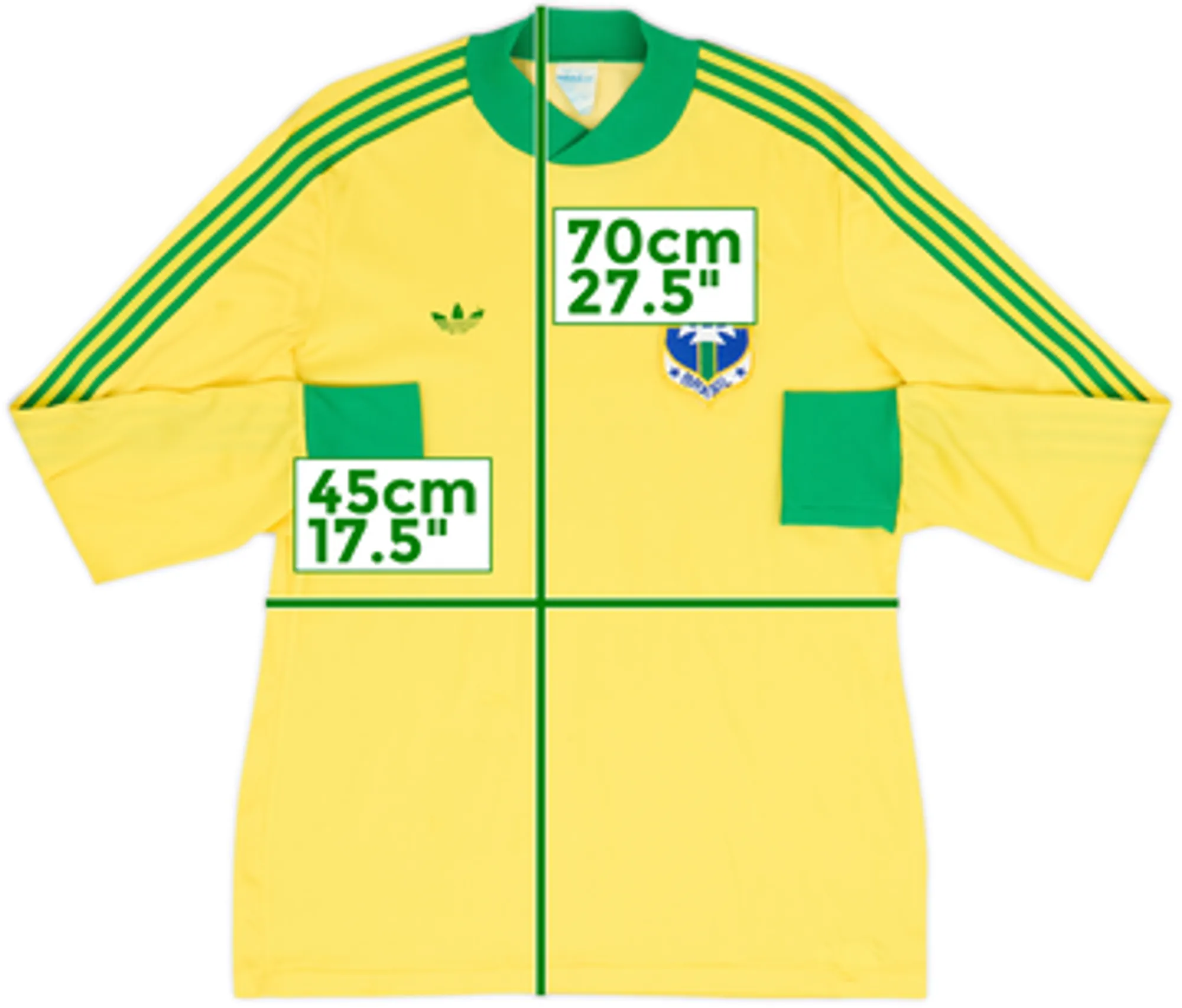 1978-80 Brazil Home L/S Shirt - 8/10 - (M)