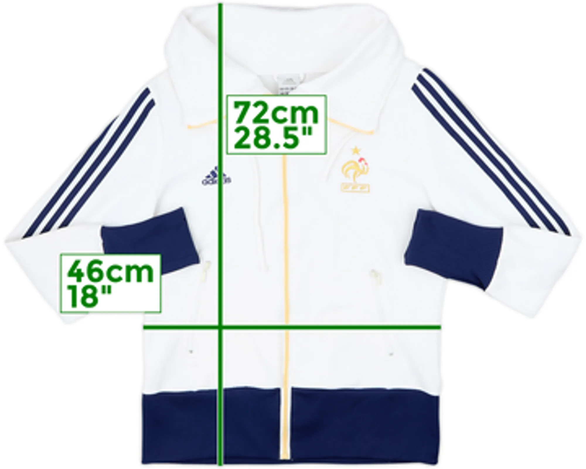 2007-08 France adidas Track Jacket - 7/10 - (Women's L)